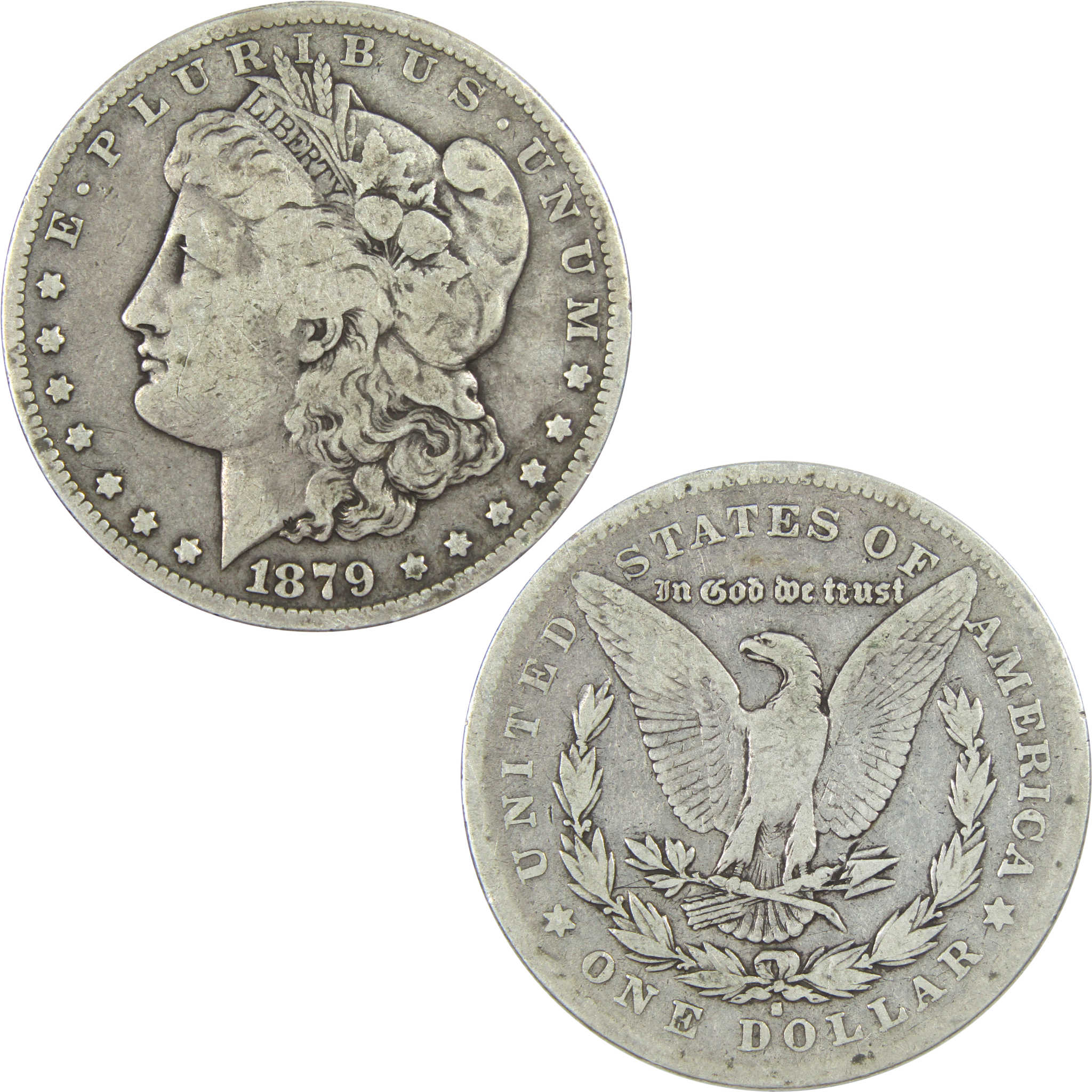 1879 S Rev 78 Morgan Dollar VG Very Good Silver $1 Coin SKU:I14253 - Morgan coin - Morgan silver dollar - Morgan silver dollar for sale - Profile Coins & Collectibles