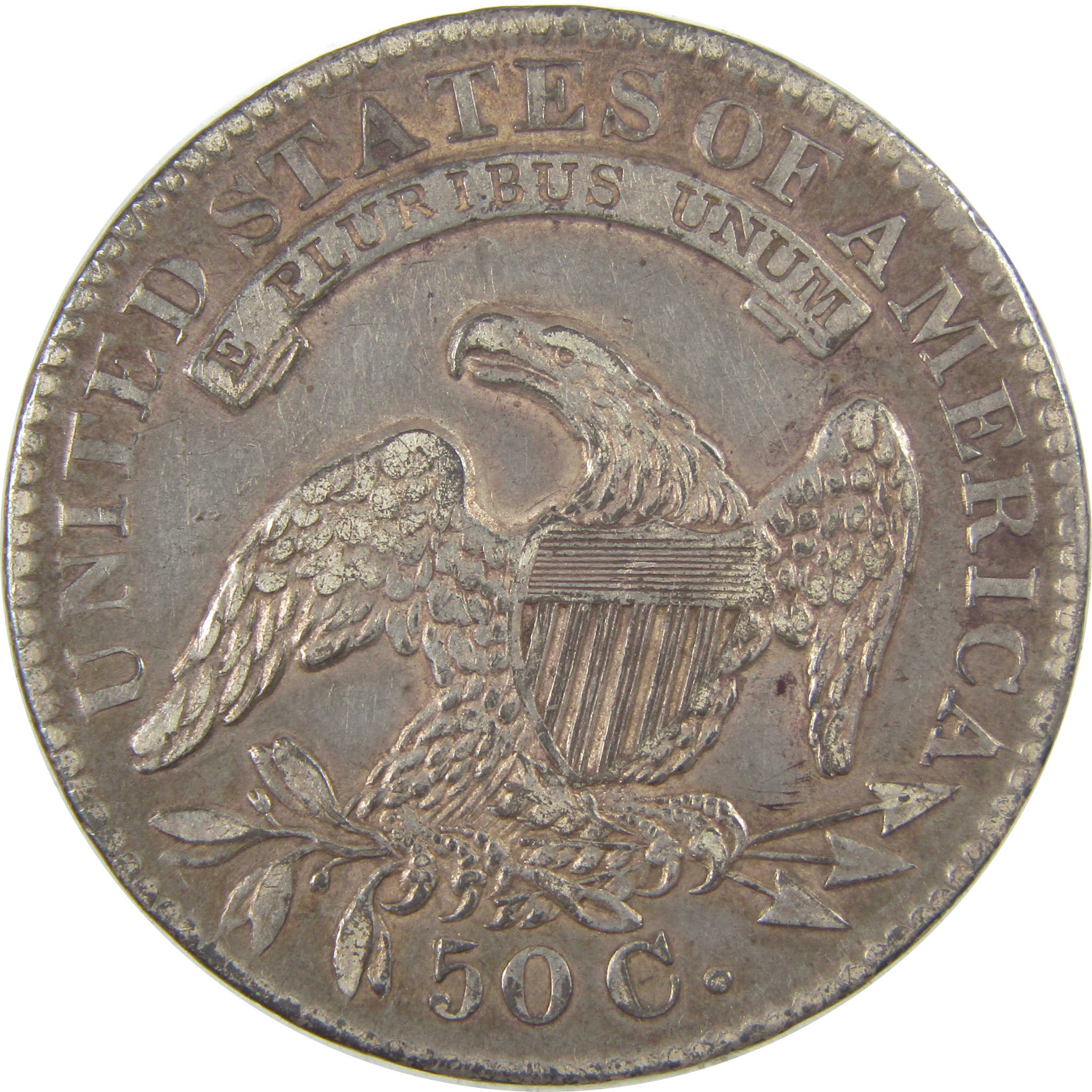 1834 Large Date Letters Capped Bust Half Dollar XF Details SKU:CPC0735