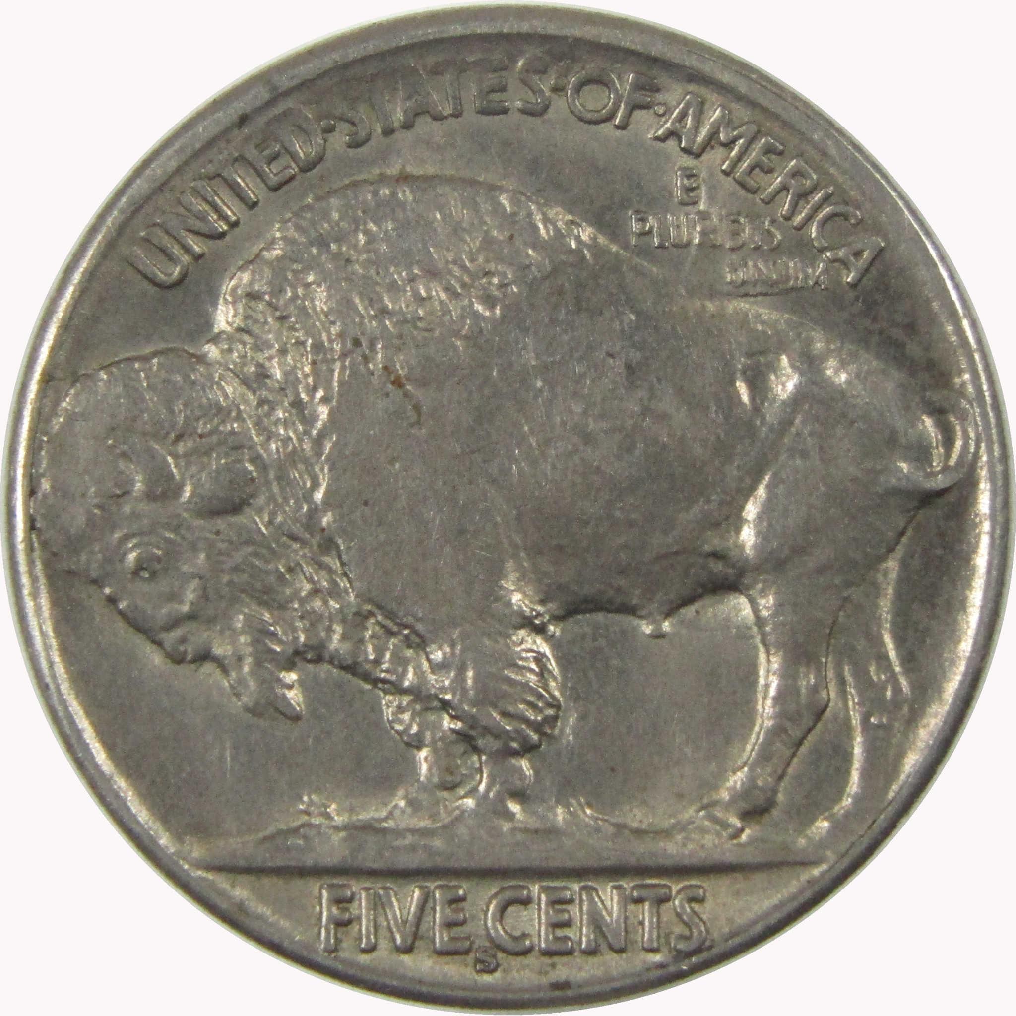 1913 S Type 2 Indian Head Buffalo Nickel Borderline Uncirculated