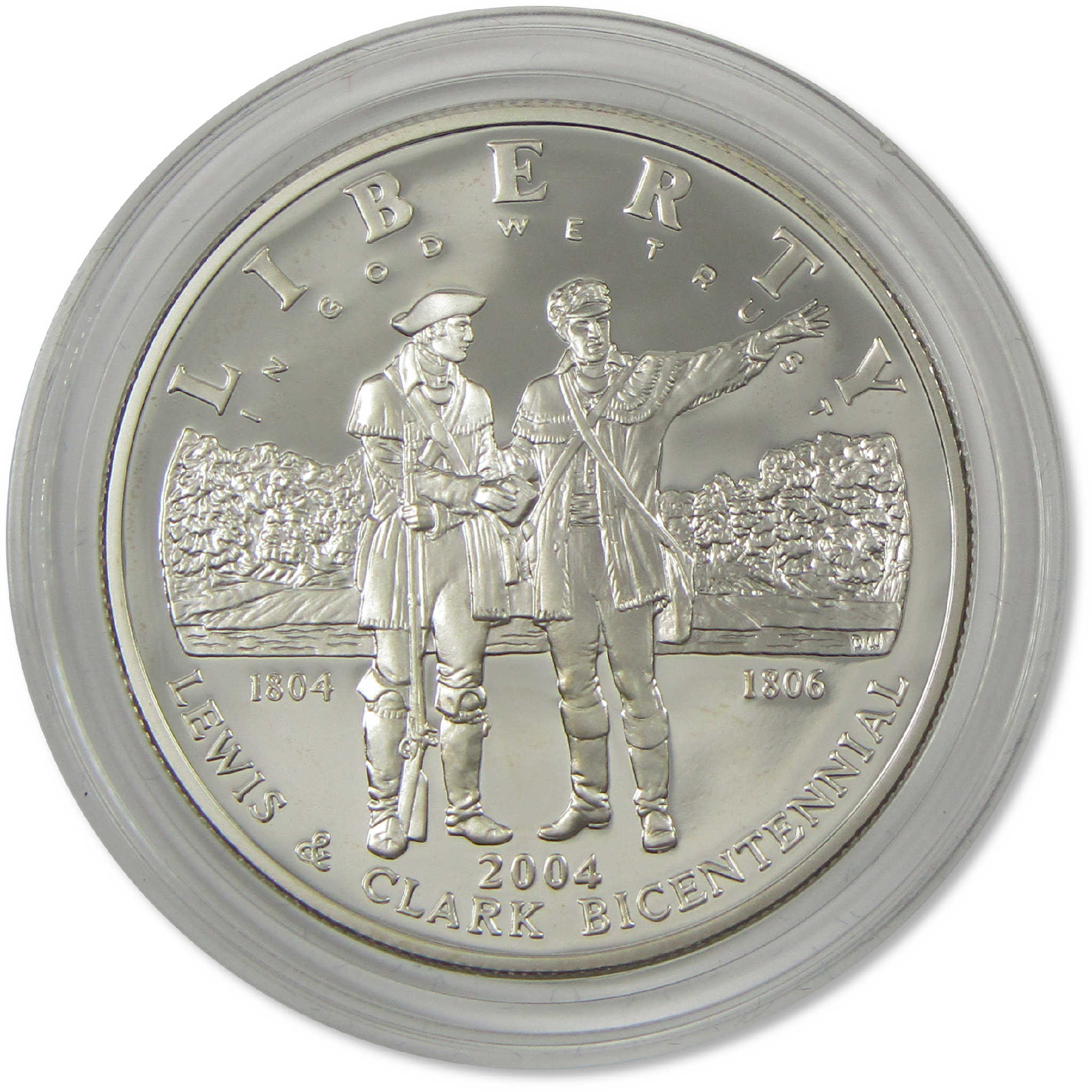 Lewis and Clark Commemorative Dollar 2004 P Proof Silver OGP COA