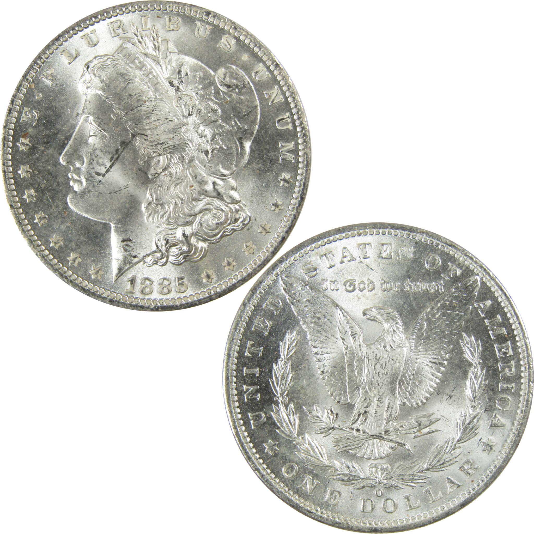 1885 O Morgan Silver Dollar Uncirculated Mint State $1 Coin SKU:I27465 - Morgan coin - Morgan silver dollar - Morgan silver dollar for sale - Profile Coins & Collectibles