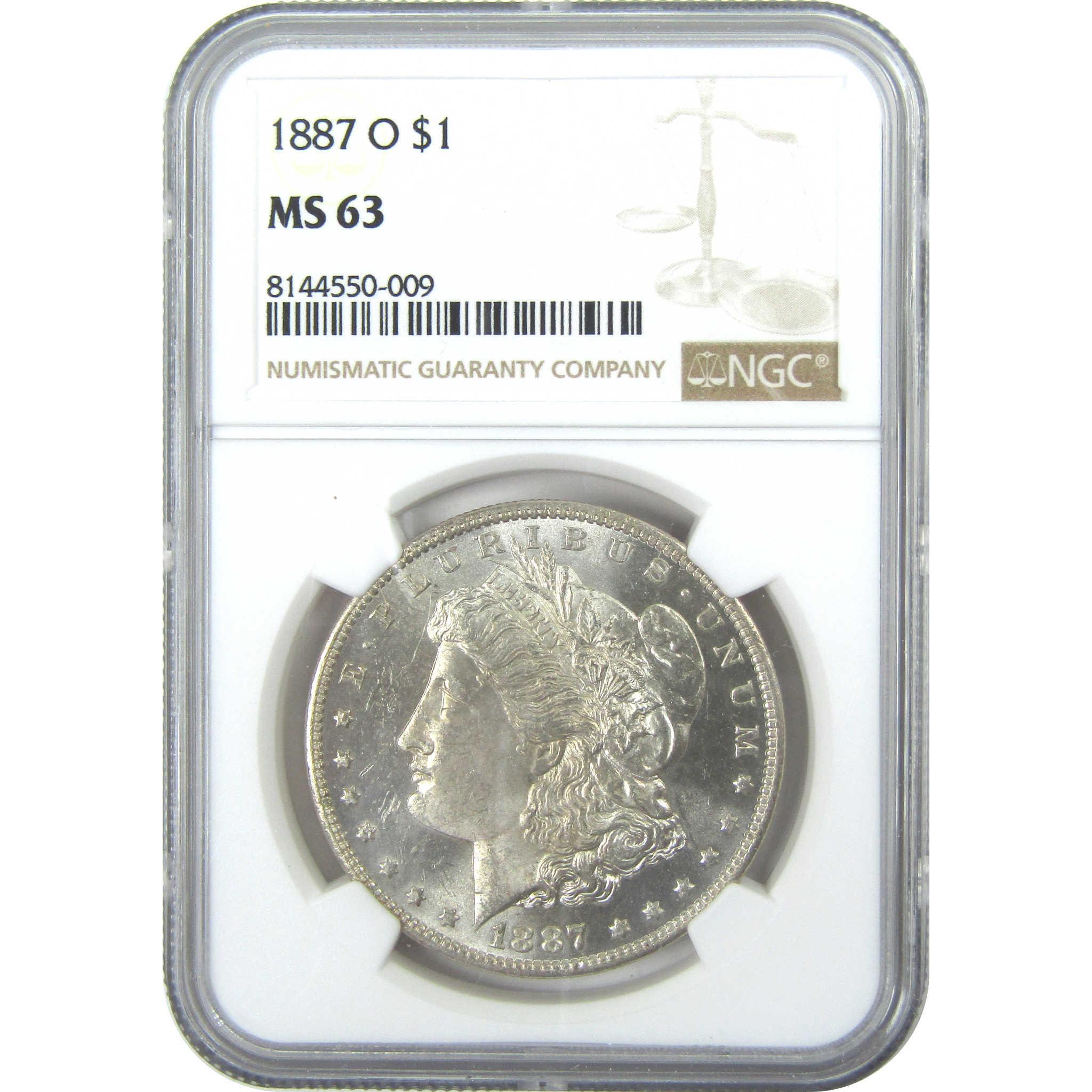 1887 O Morgan Dollar MS 63 NGC Silver $1 Uncirculated Coin SKU:I15825 - Morgan coin - Morgan silver dollar - Morgan silver dollar for sale - Profile Coins & Collectibles