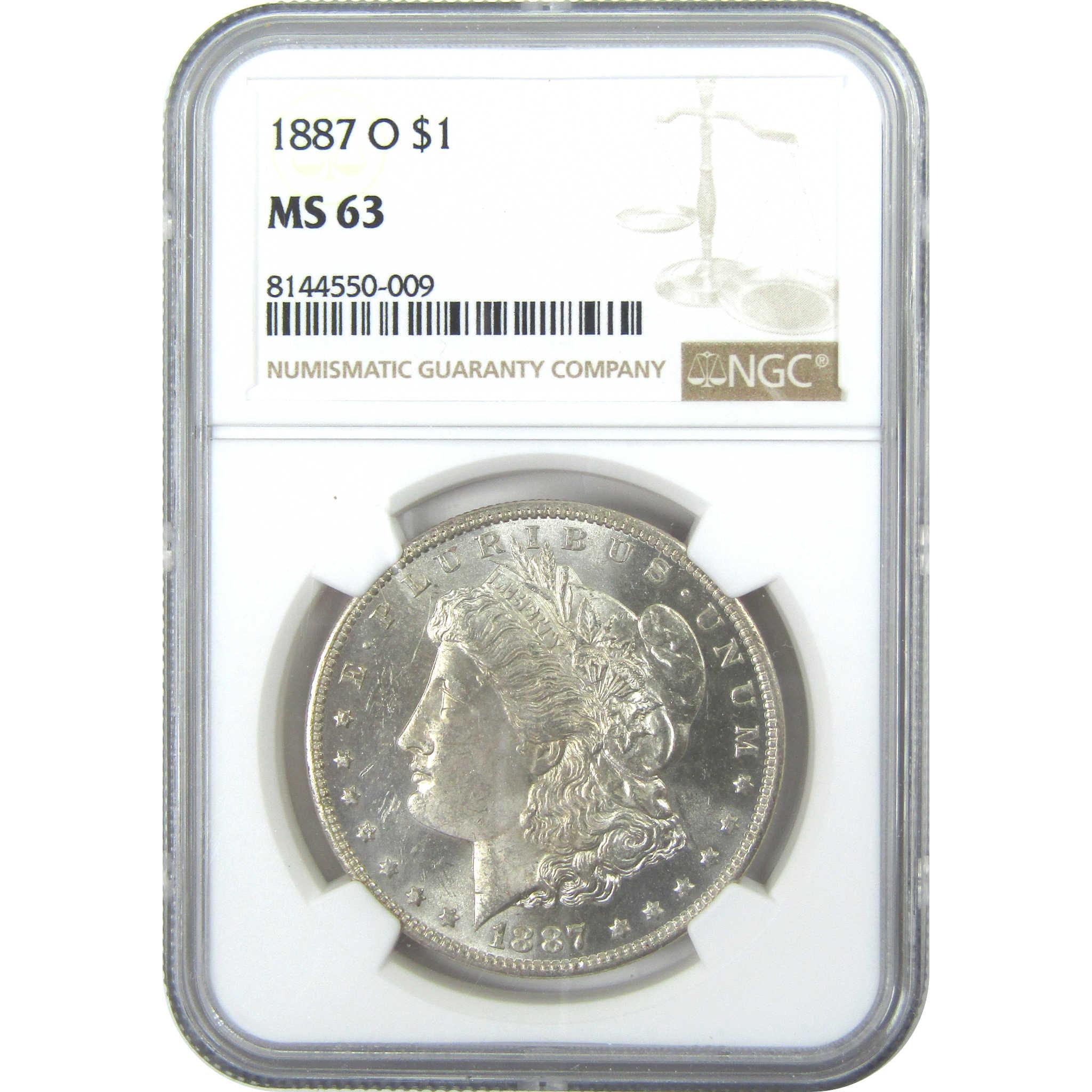1887 O Morgan Dollar MS 63 NGC Silver $1 Uncirculated Coin SKU:I15825 - Morgan coin - Morgan silver dollar - Morgan silver dollar for sale - Profile Coins & Collectibles