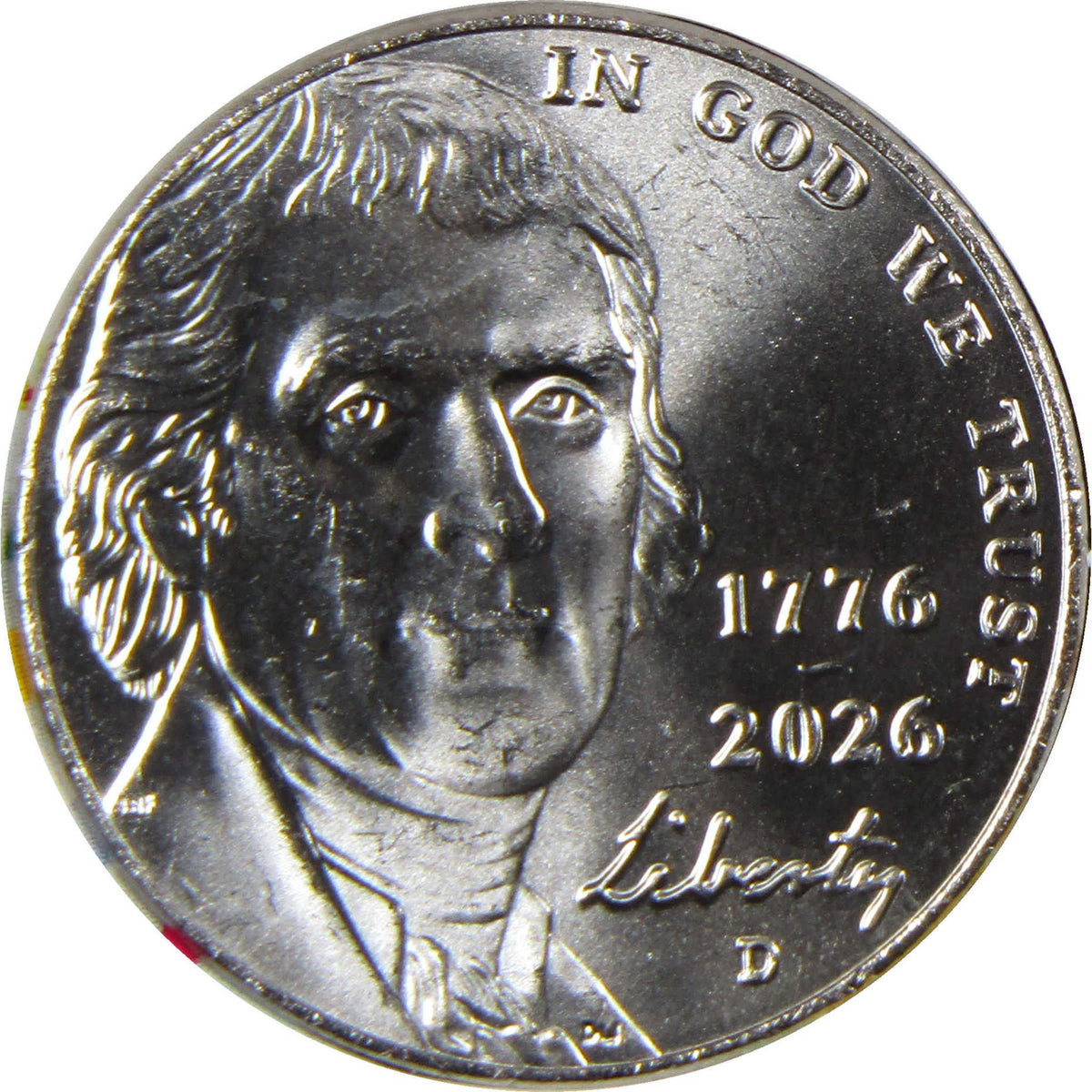2026 In God We Trust Semiquincentennial 5 Coin Year Set Uncirculated