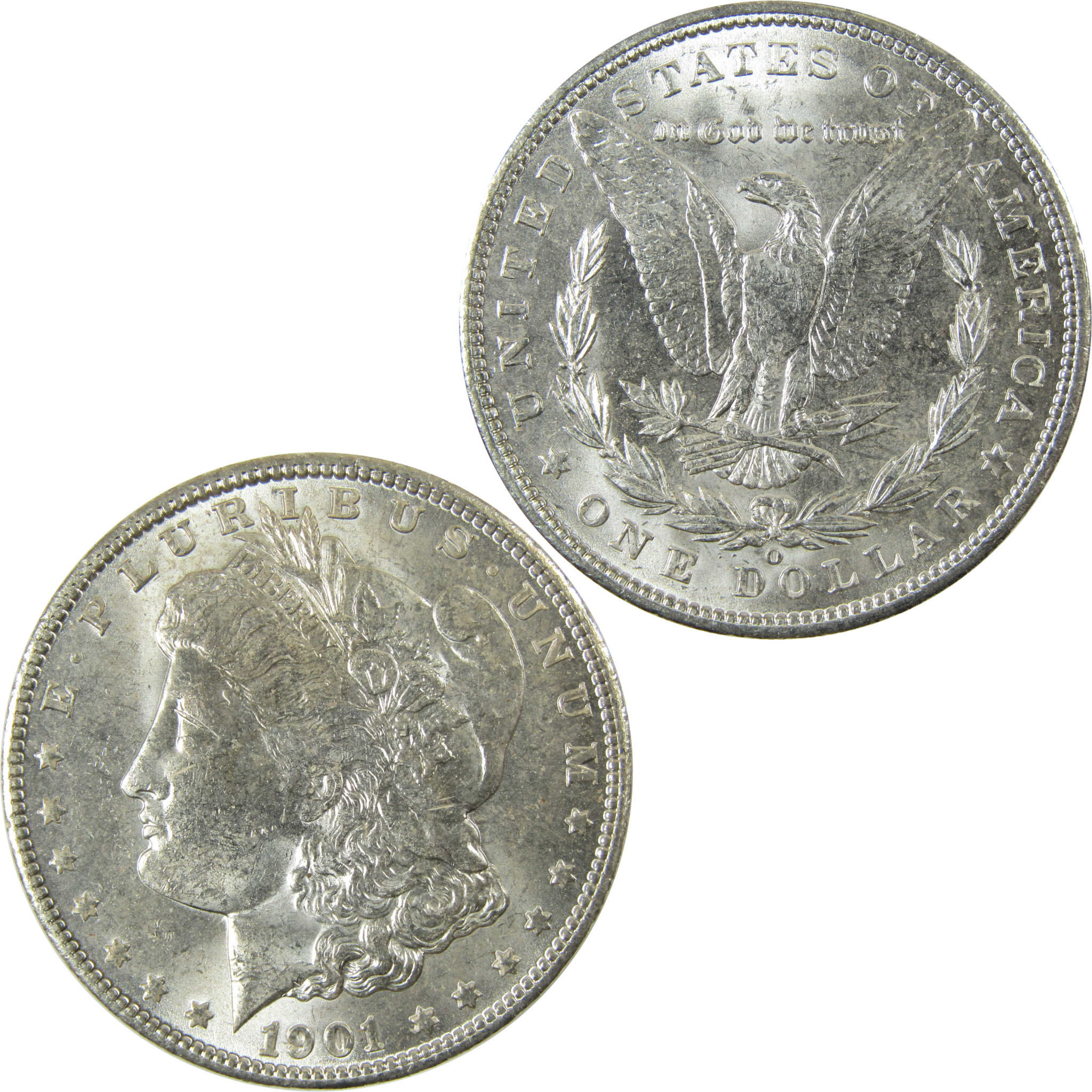 1901 O Morgan Silver Dollar Uncirculated Mint State $1 Coin SKU:I28382