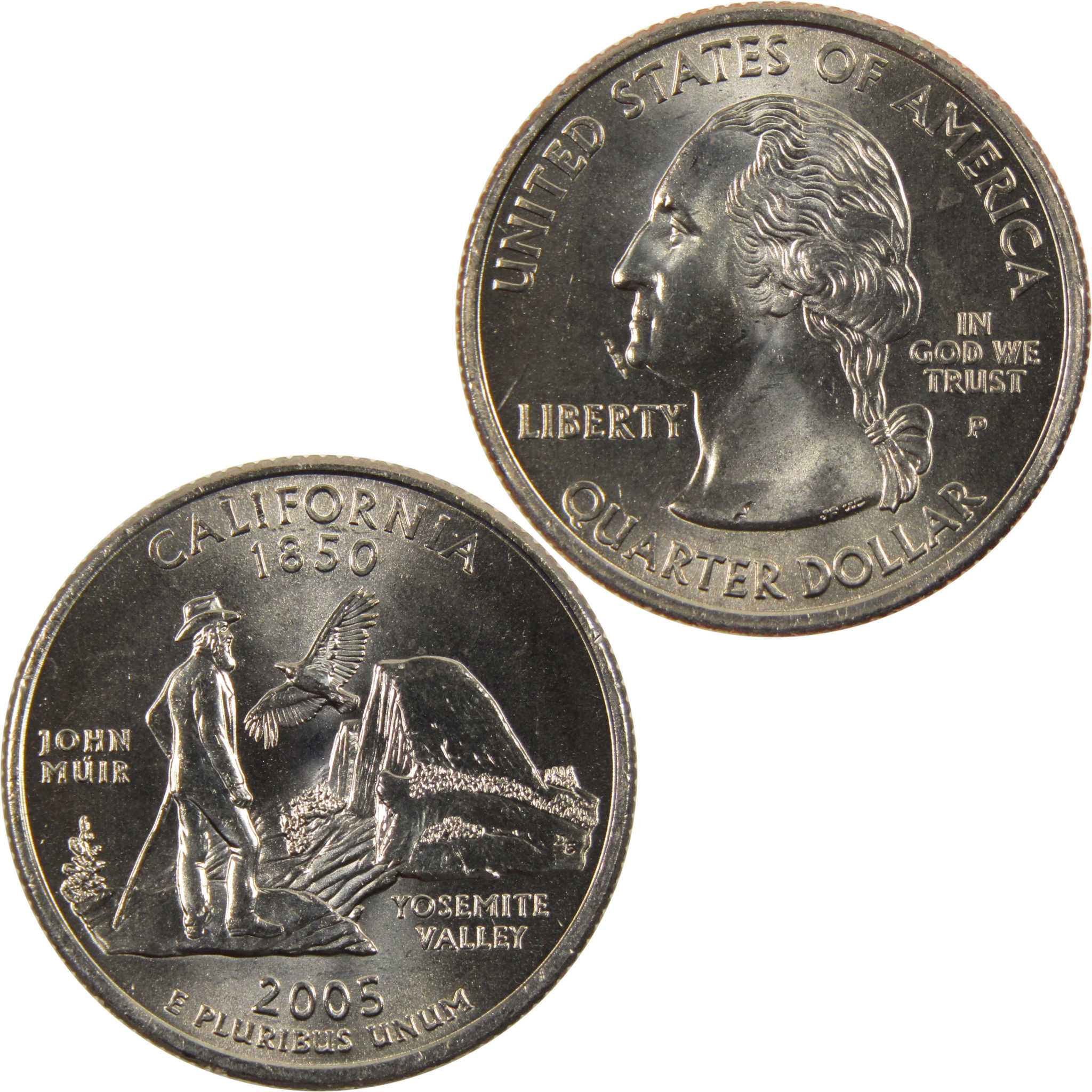 2005 P California State Quarter BU Uncirculated Clad 25c Coin