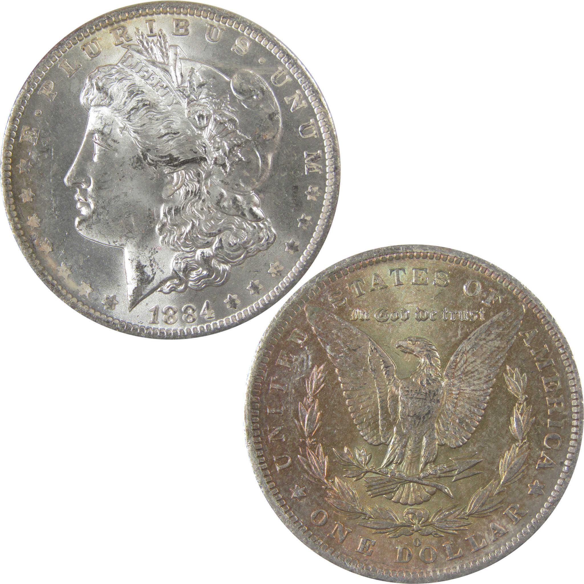 1884 O Morgan Silver Dollar BU Choice Uncirculated Toned SKU:I24167