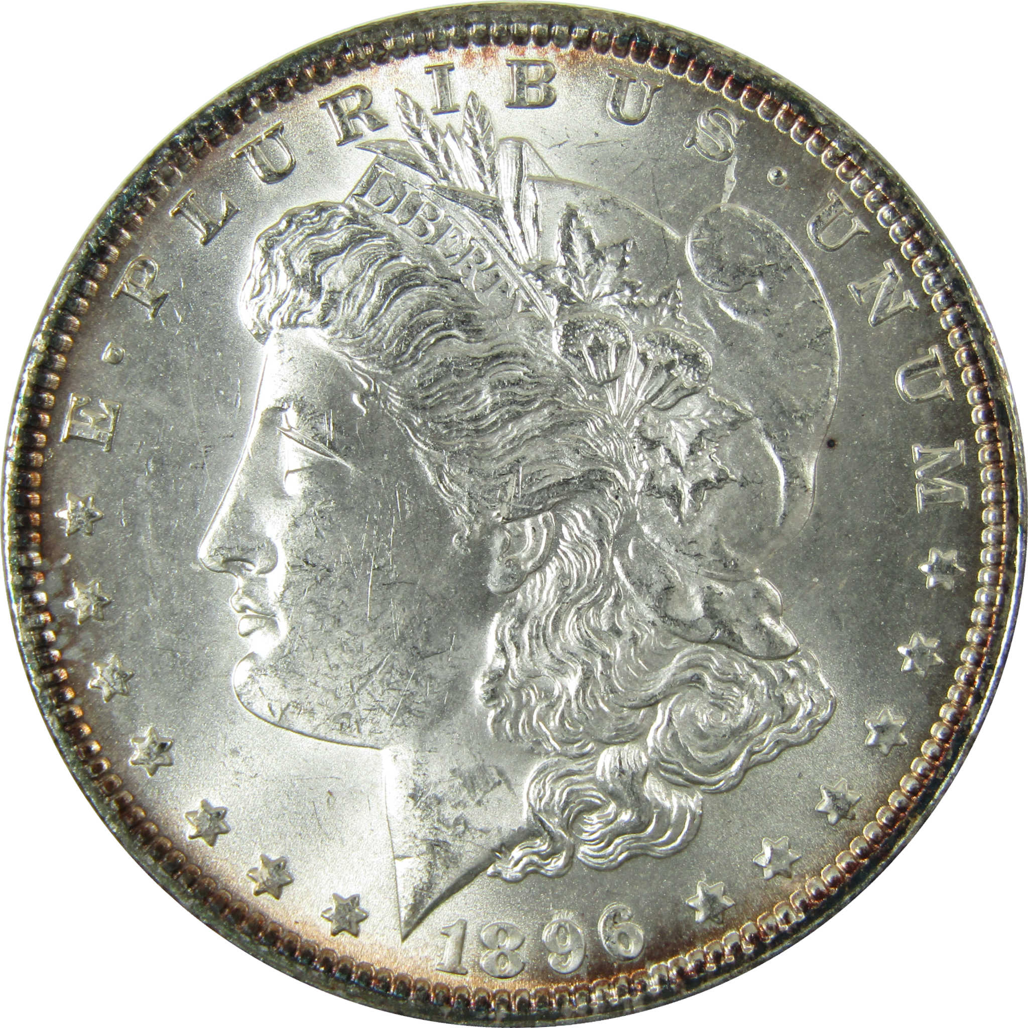 1896 Morgan Silver Dollar Uncirculated Mint State $1 Coin SKU:CP1648
