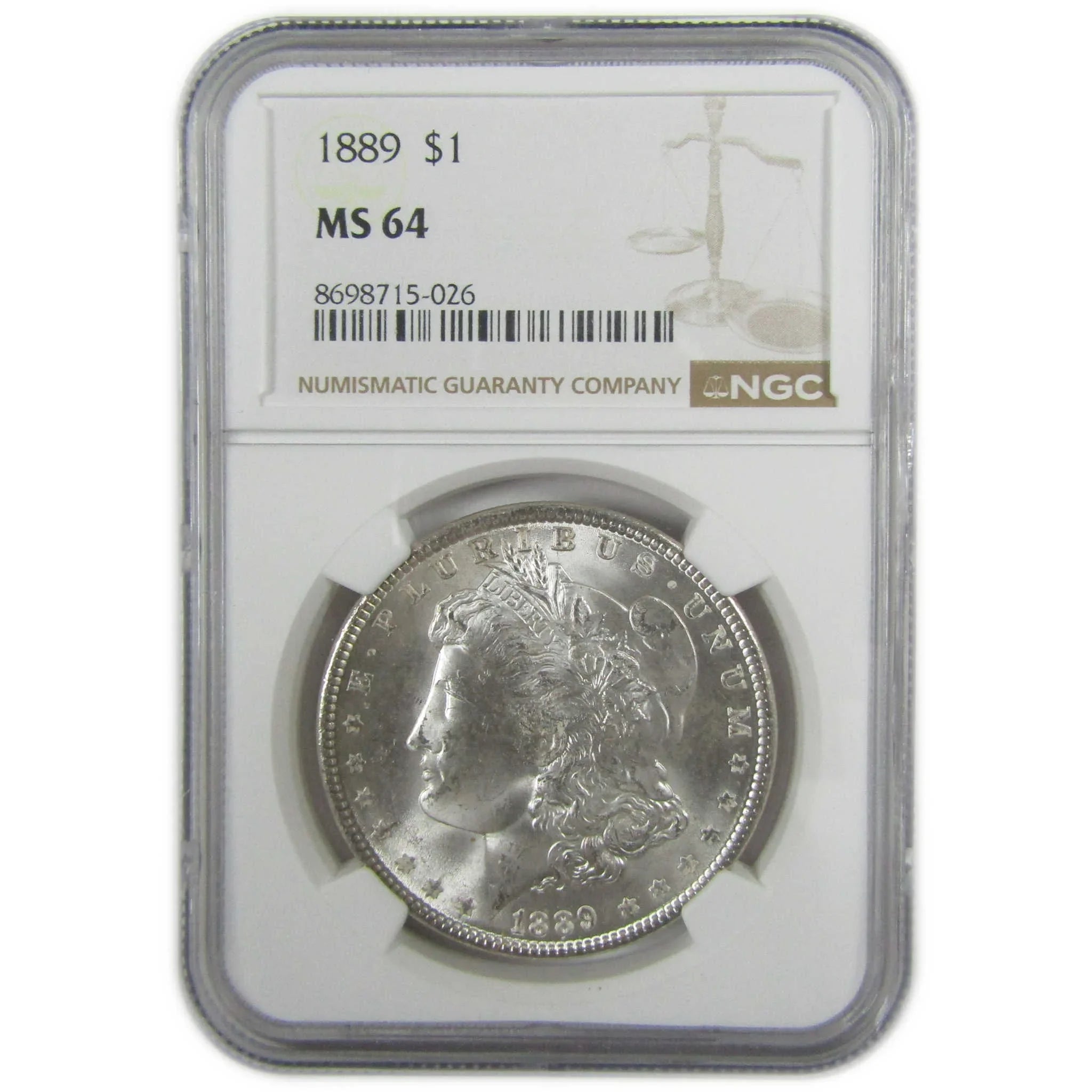 1889 Morgan Silver Dollar MS 64 NGC Uncirculated $1 Coin SKU:I27899 - Morgan coin - Morgan silver dollar - Morgan silver dollar for sale - Profile Coins & Collectibles