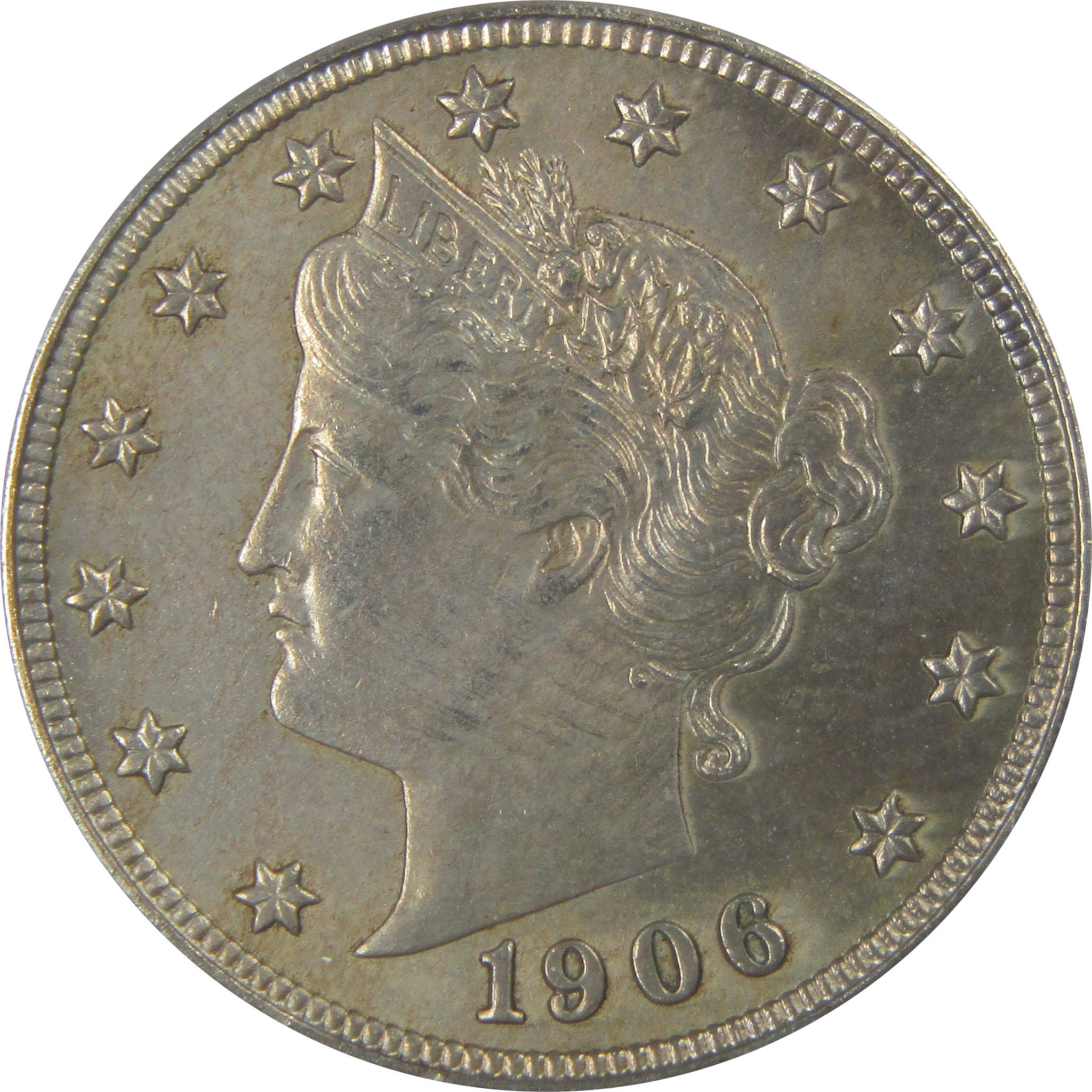 1906 Liberty Head V Nickel AU 58 Details ANACS 5c Coin SKU:I22308