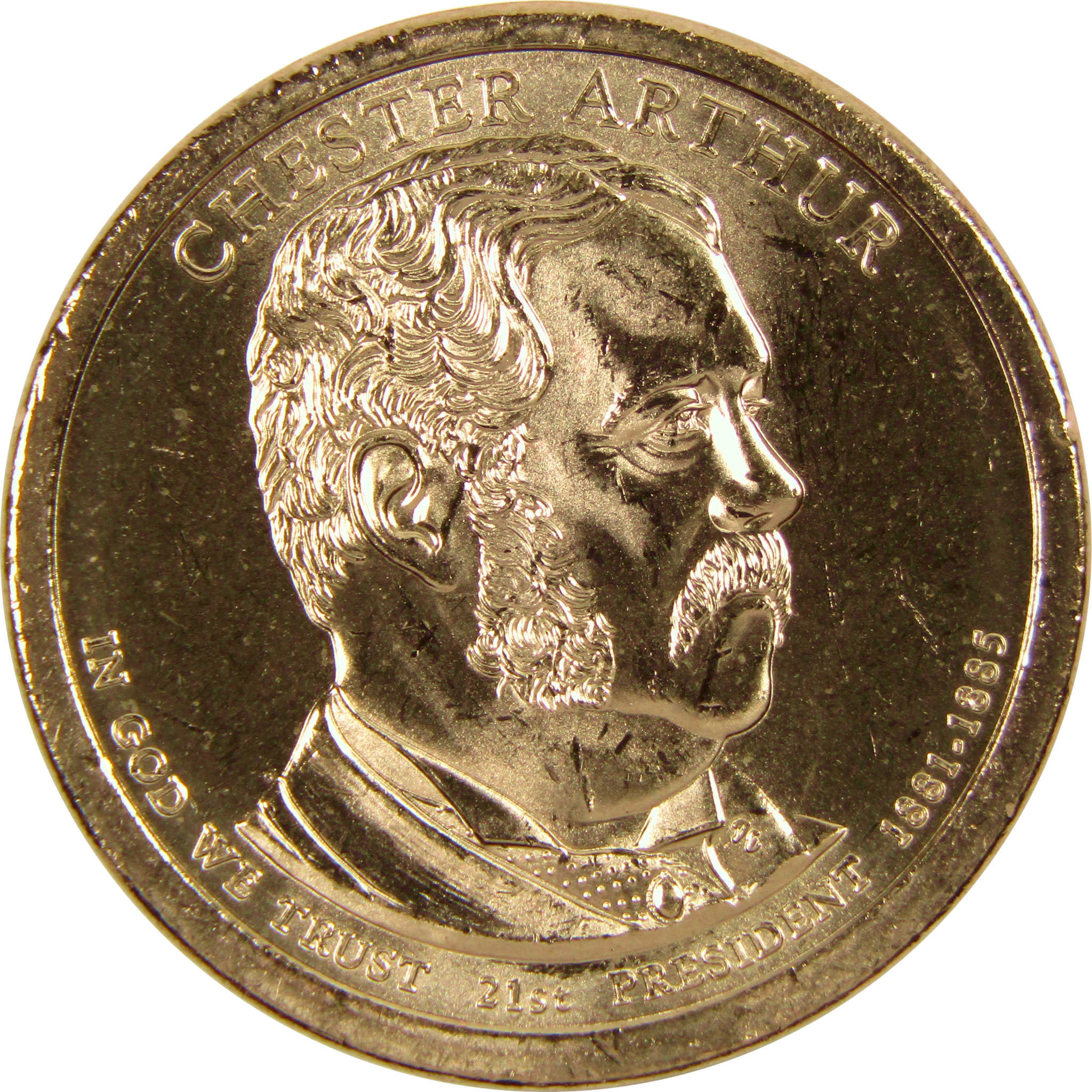 2012 P Chester A Arthur Presidential Dollar BU Uncirculated 1 Coin