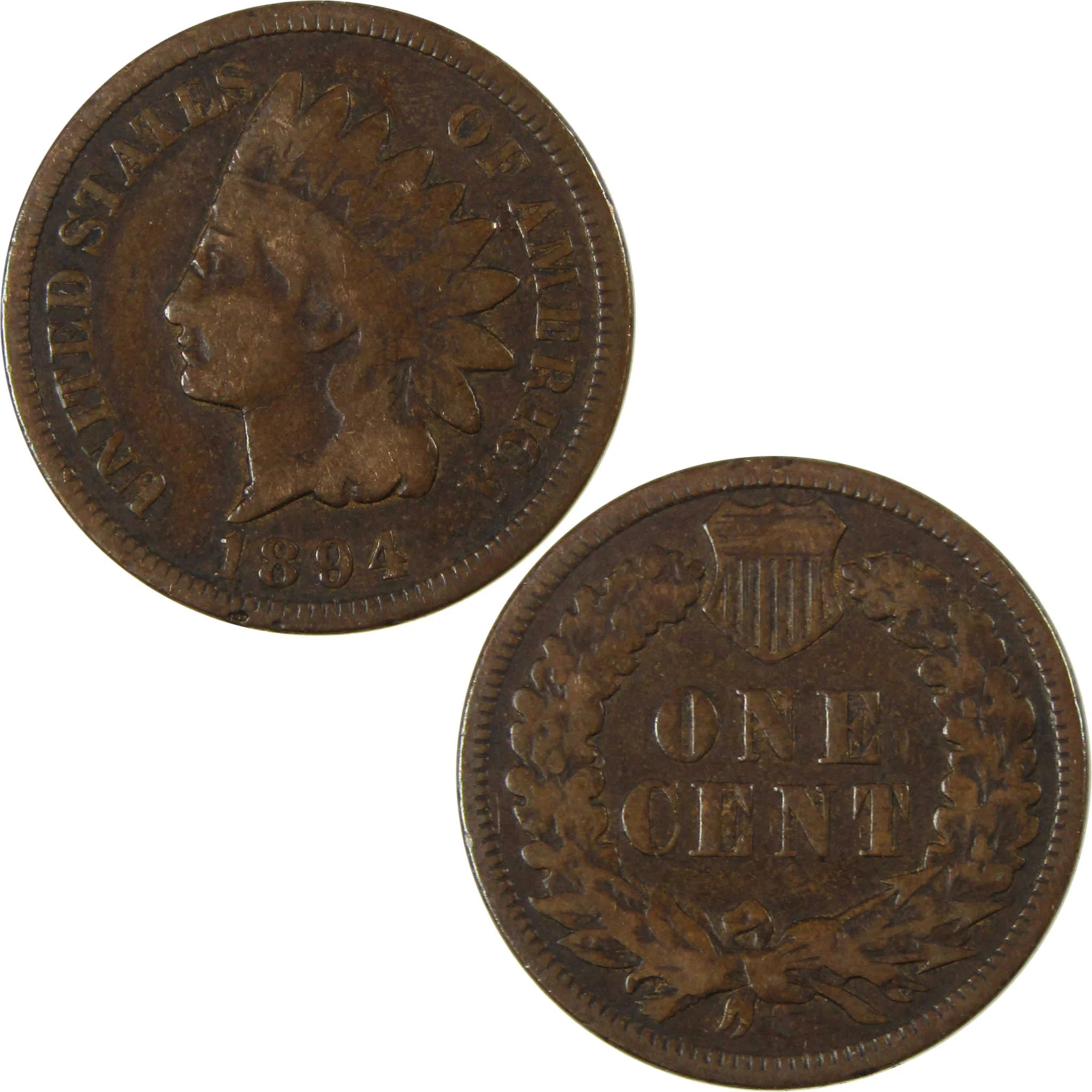 1894 Indian Head Cent G Good Penny 1c Coin Collectible SKU:I26548