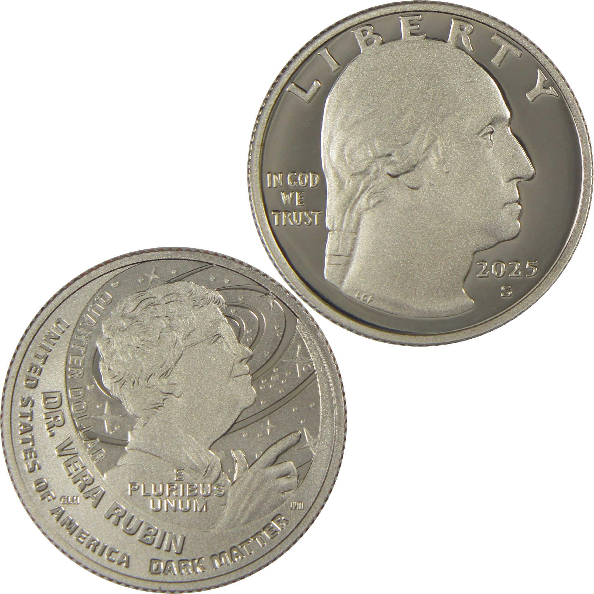 2025 S Vera Rubin American Women Quarter Choice Proof Clad 25c Coin