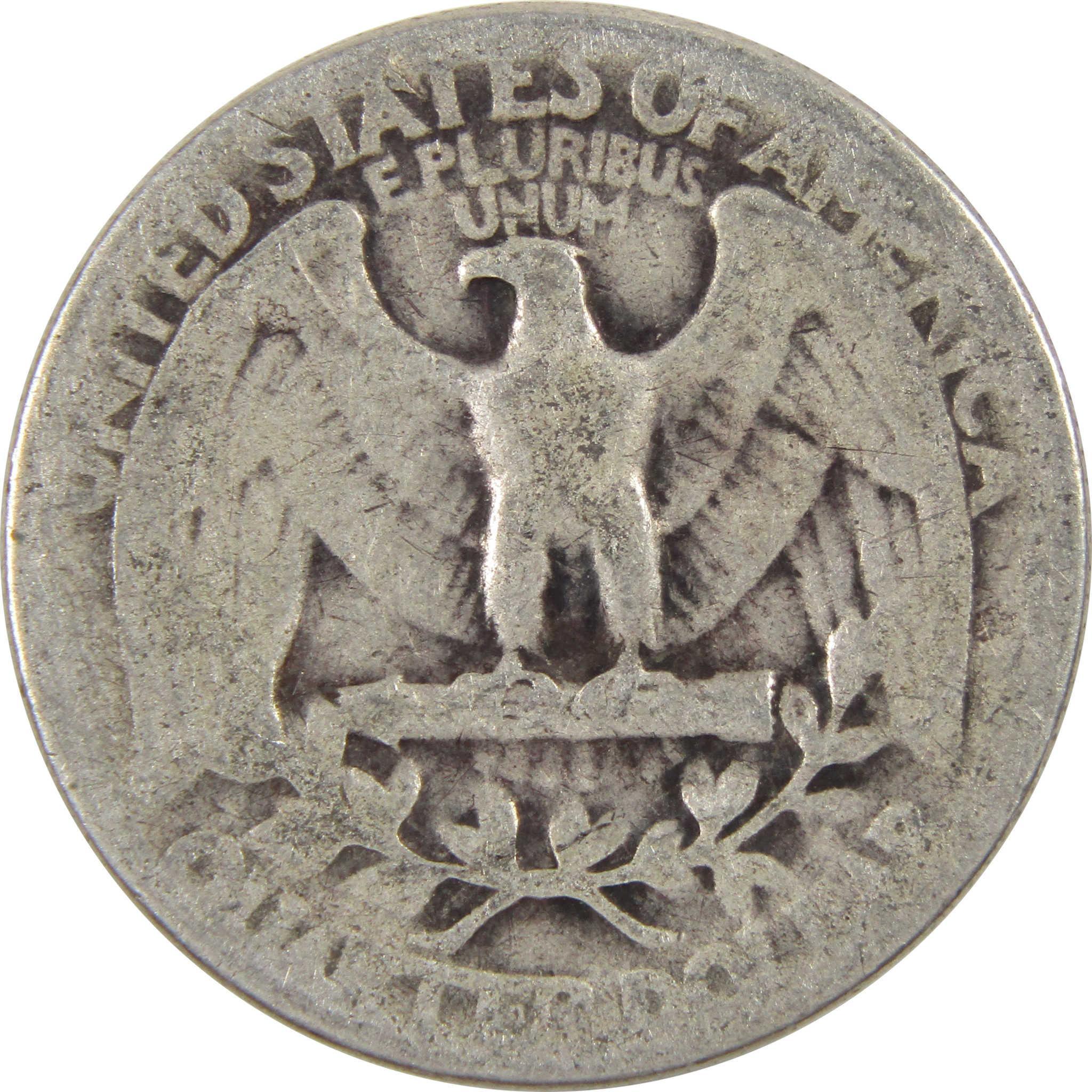 1945 Washington Quarter AG About Good 90% Silver 25c Coin
