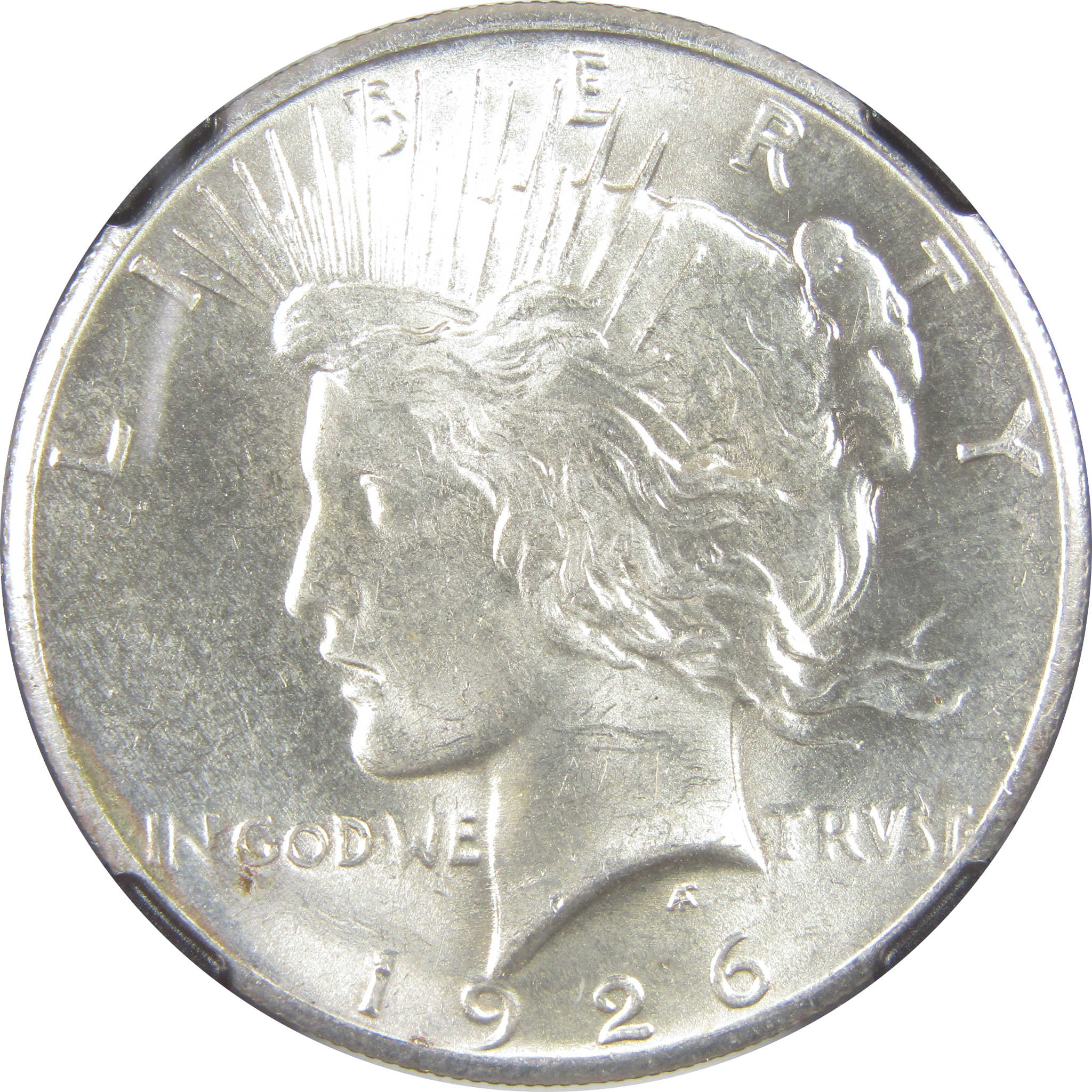 1926 Peace Dollar MS 63 NGC Silver Original Bag Fragment SKU:I18287