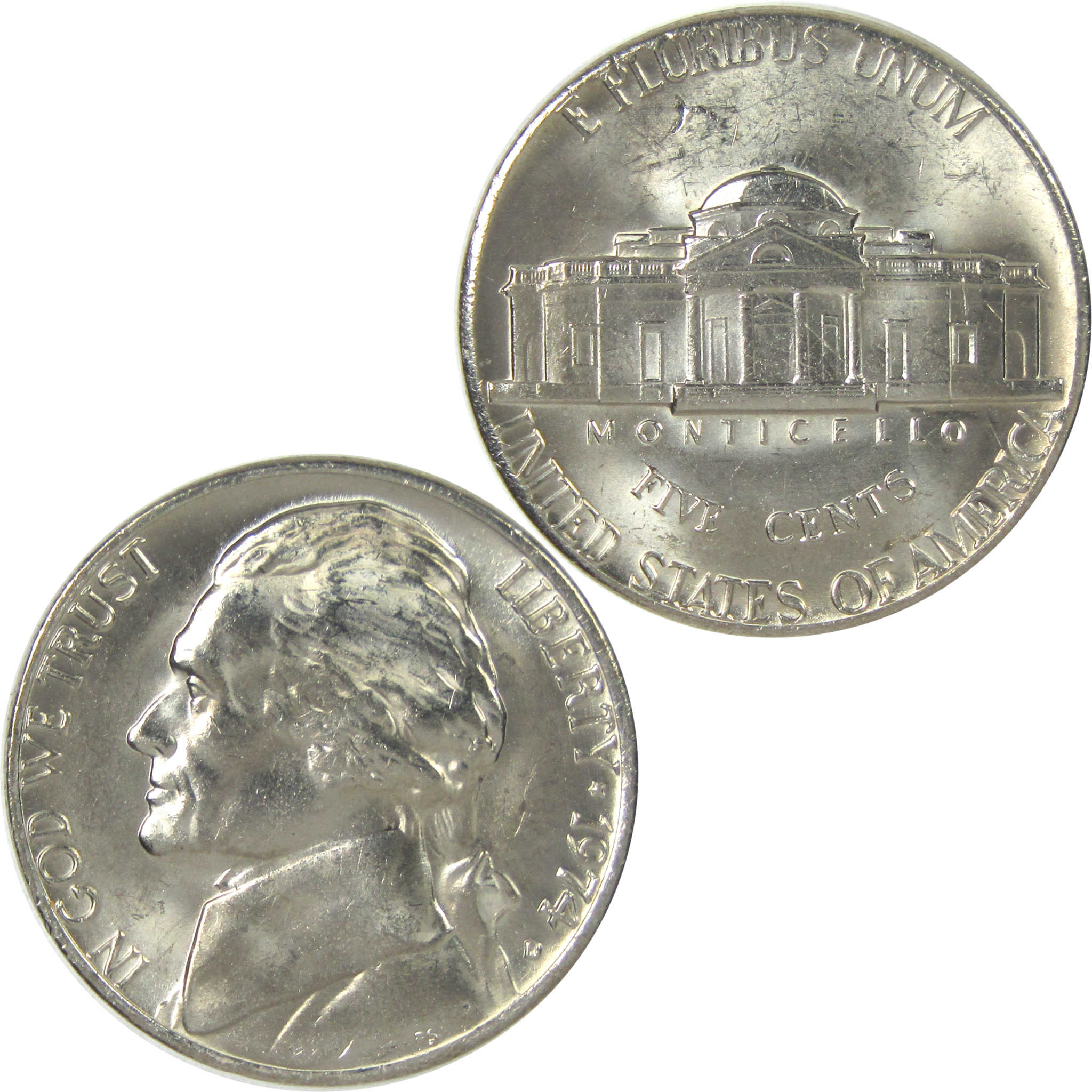 1974 D Jefferson Nickel Uncirculated 5c Coin