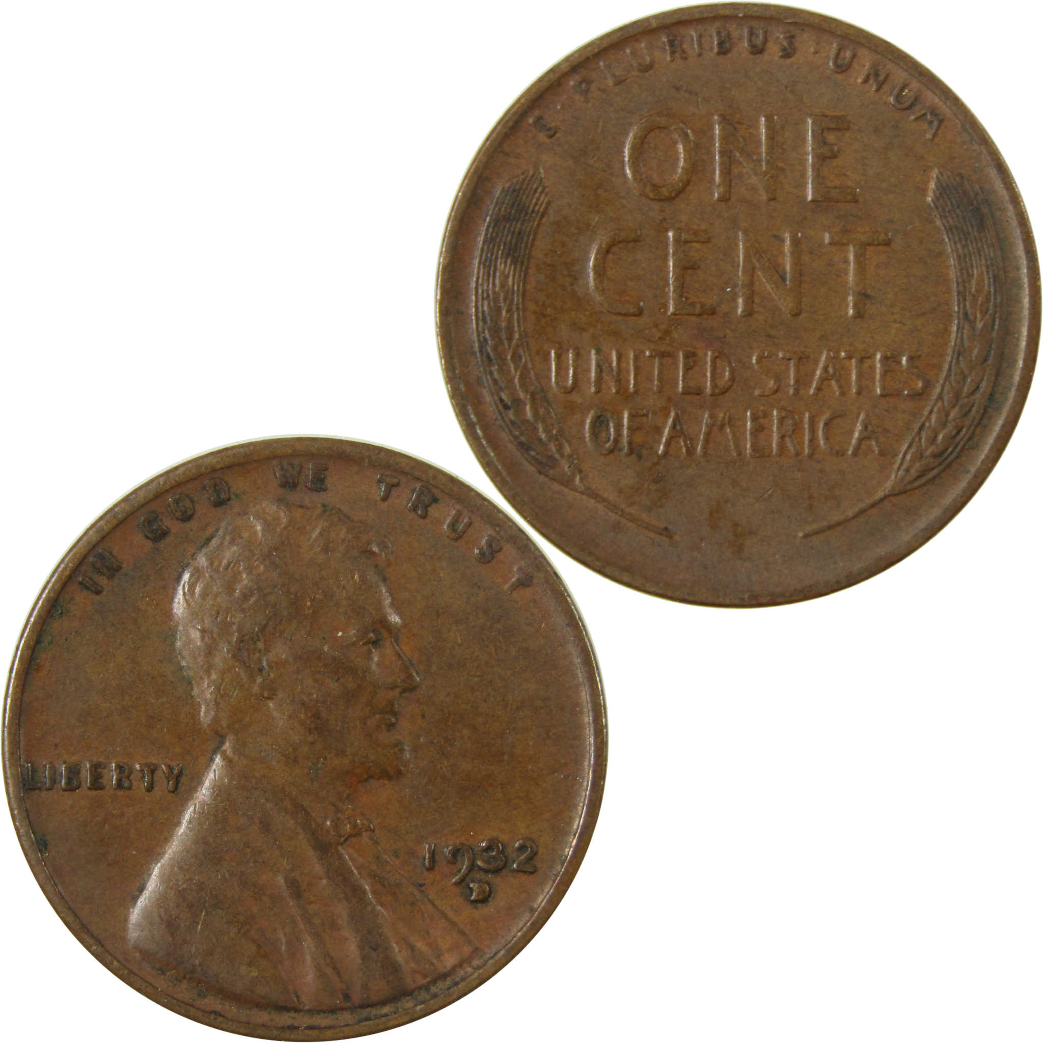 1932 D Lincoln Wheat Cent XF EF Extremely Fine Penny SKU:I26720