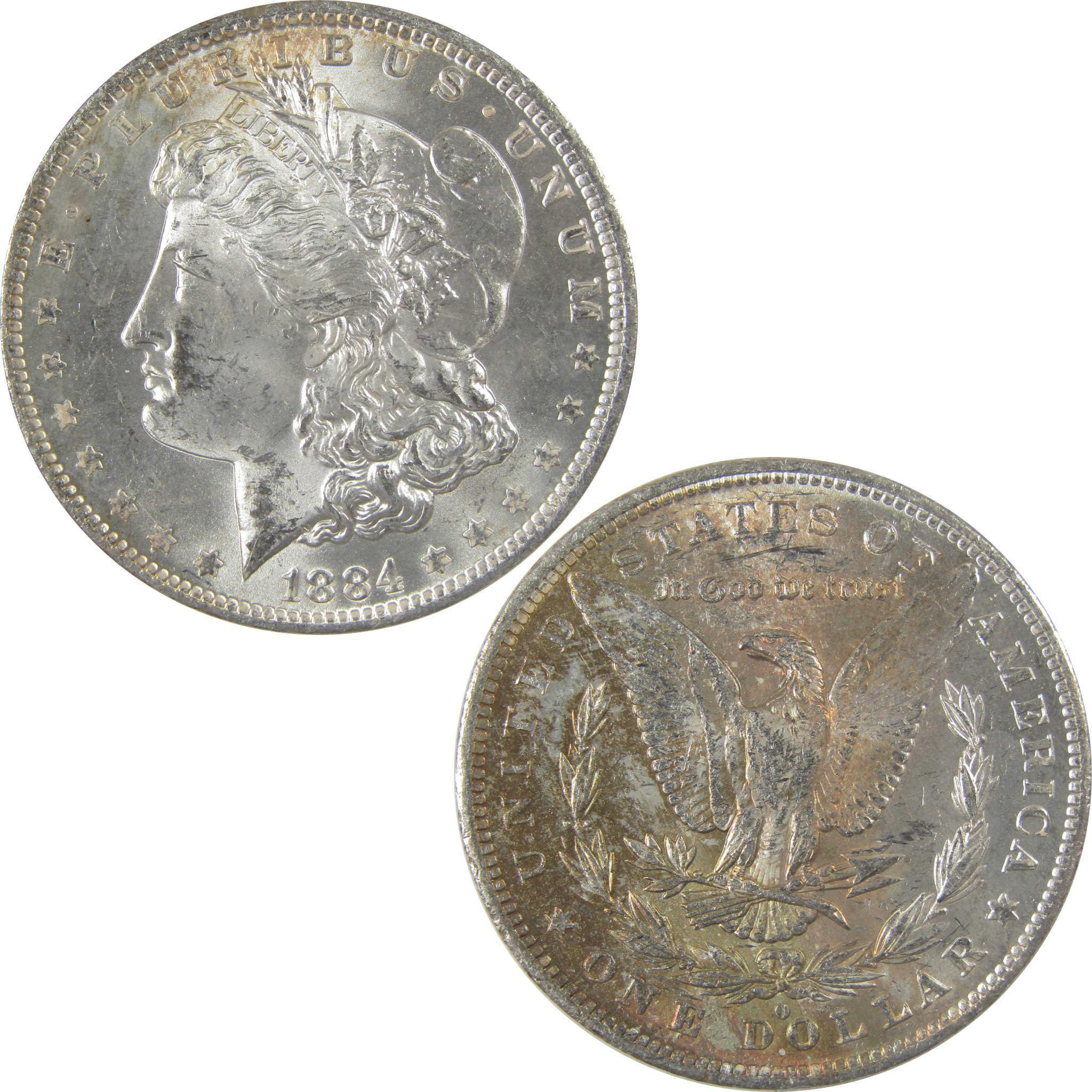 1884 O Morgan Silver Dollar BU Choice Uncirculated Toned SKU:I24168