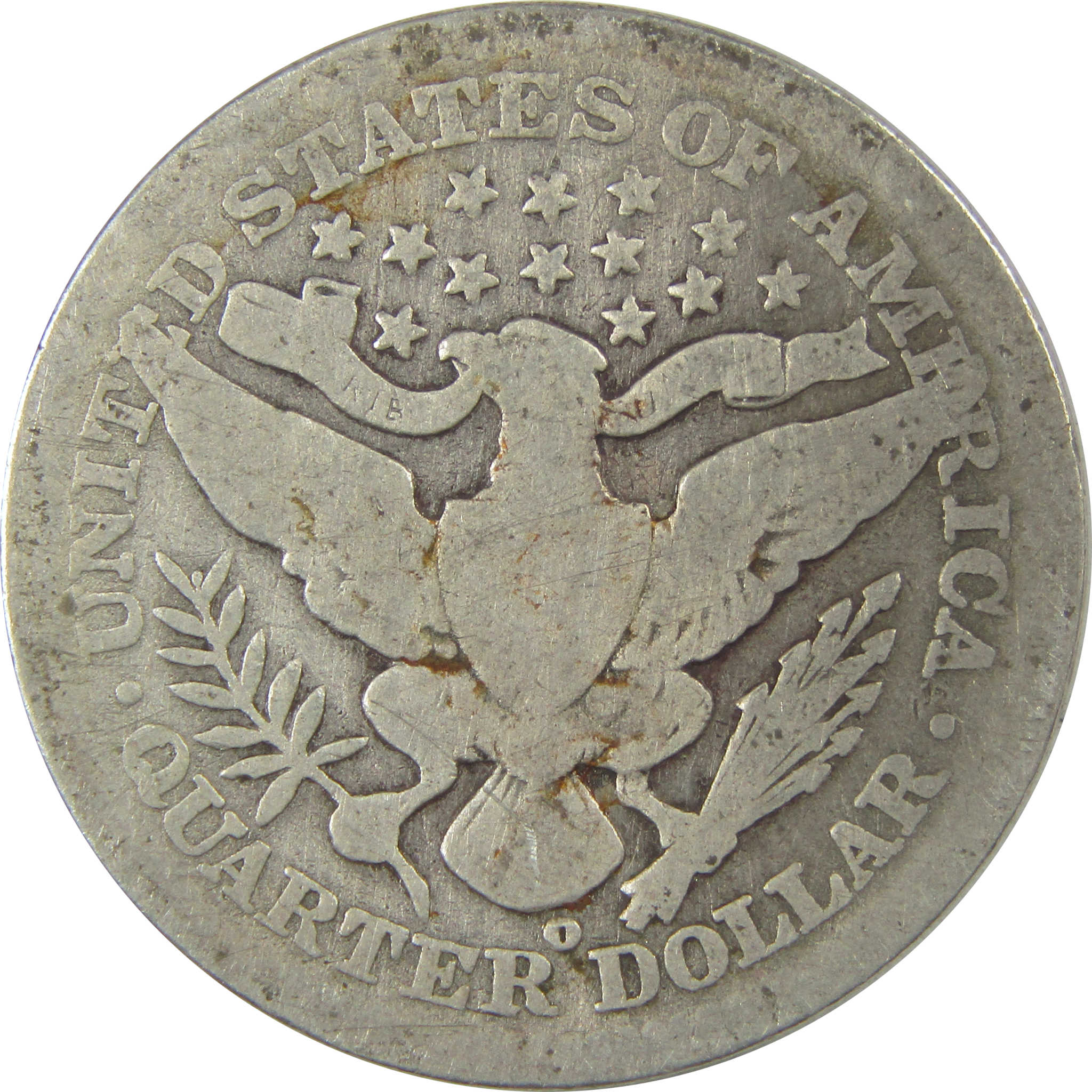 1905 O Barber Quarter G Good Details Silver 25c Coin SKU:I21832