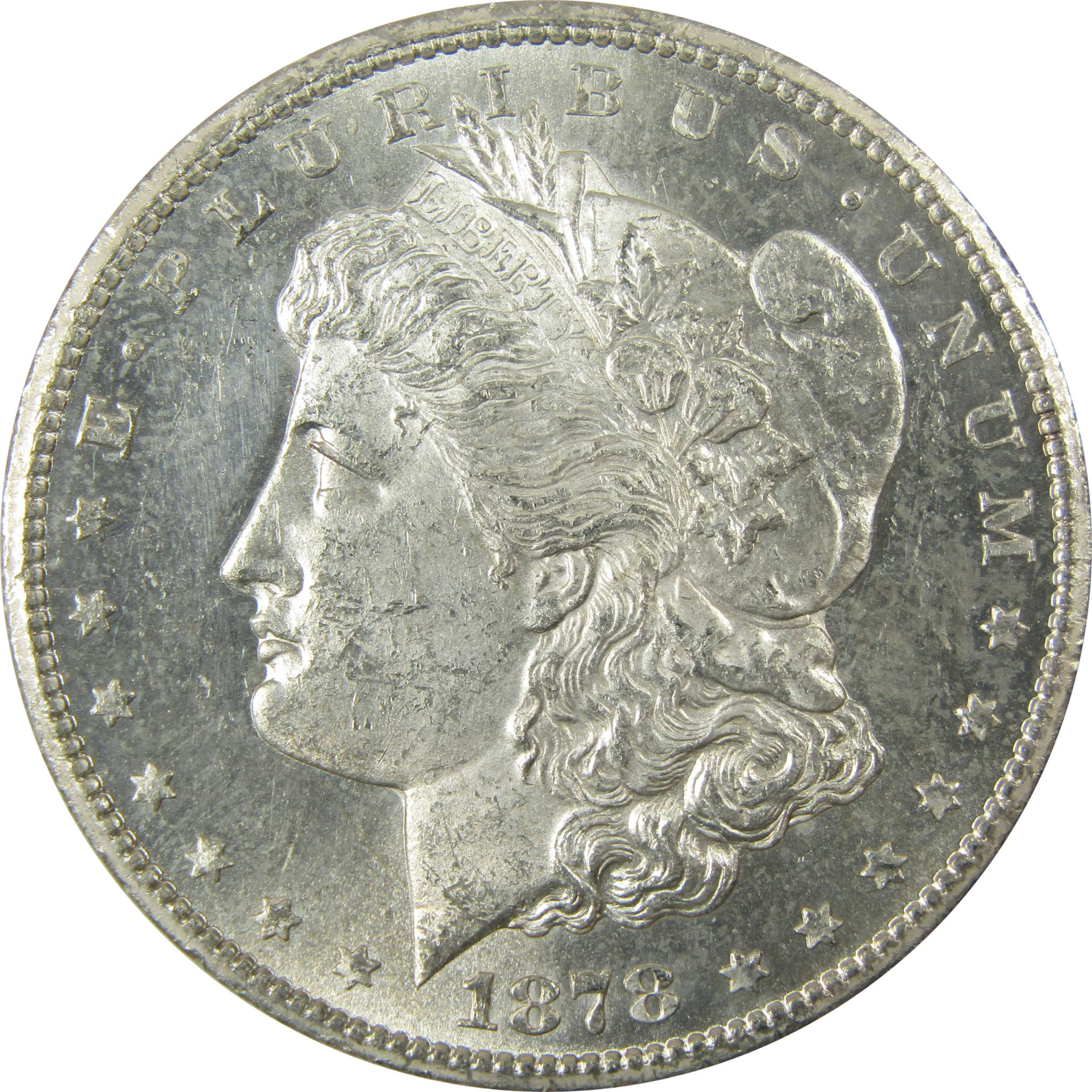1878 CC Morgan Silver Dollar AU About Uncirculated Details SKU:CP1393 - Morgan coin - Morgan silver dollar - Morgan silver dollar for sale - Profile Coins & Collectibles