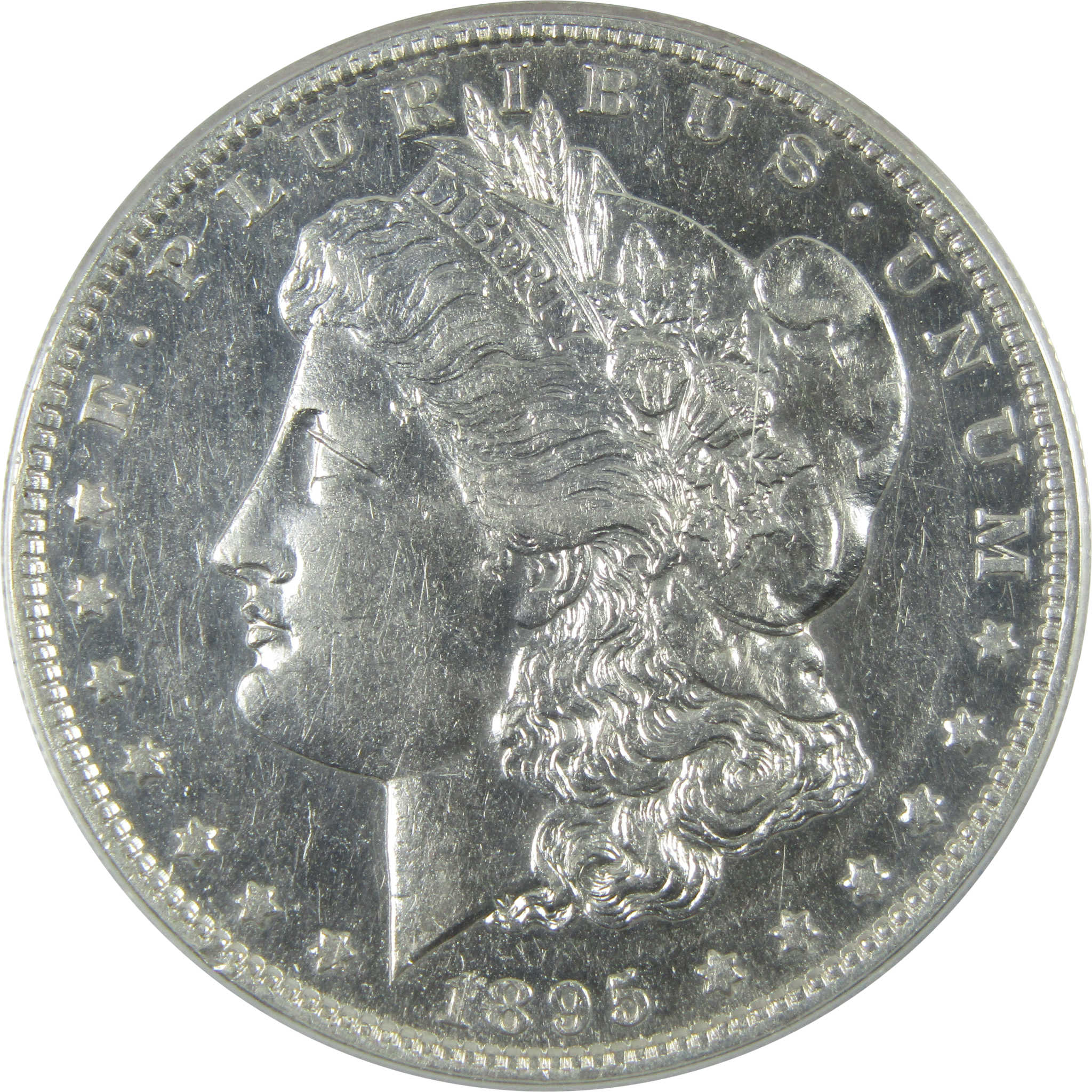 1895 S/S Morgan Dollar AU 50 ANACS S/Horiz S VAM-4 SKU:I14926 - Morgan coin - Morgan silver dollar - Morgan silver dollar for sale - Profile Coins & Collectibles