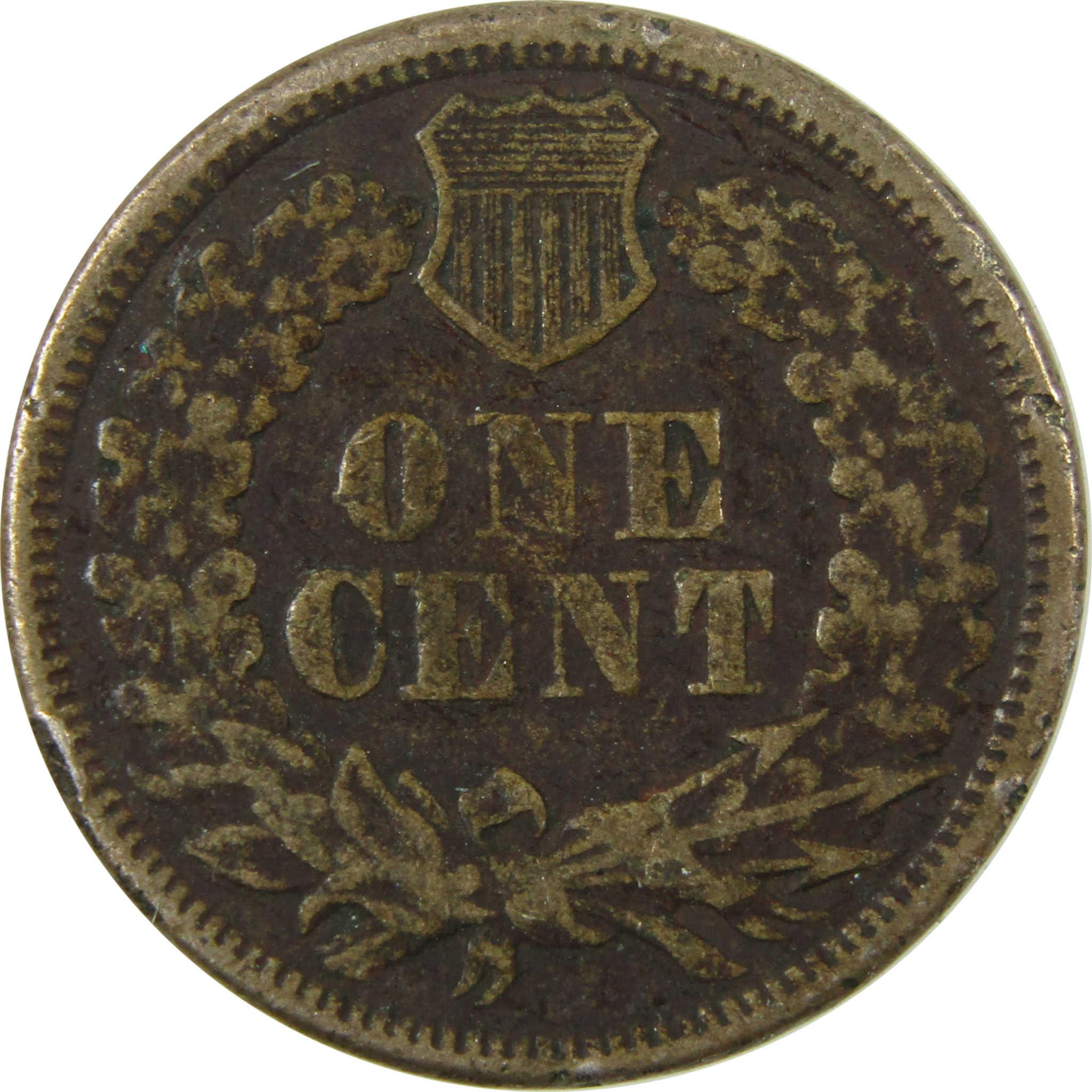 1863 Indian Head Cent VG Very Good Penny 1c Coin SKU:CP1329