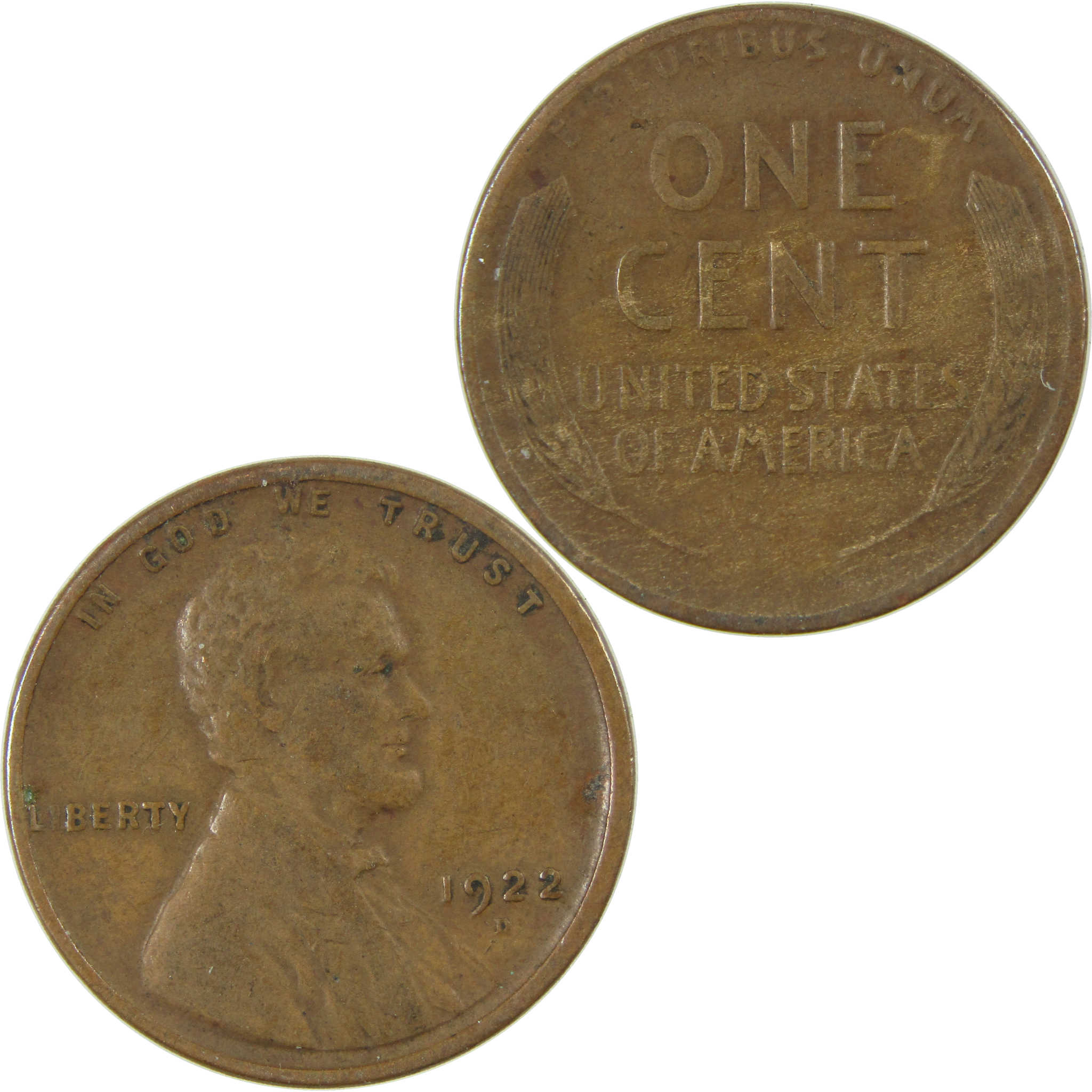 1922 D Lincoln Wheat Cent VF Very Fine Penny 1c Coin SKU:I27508