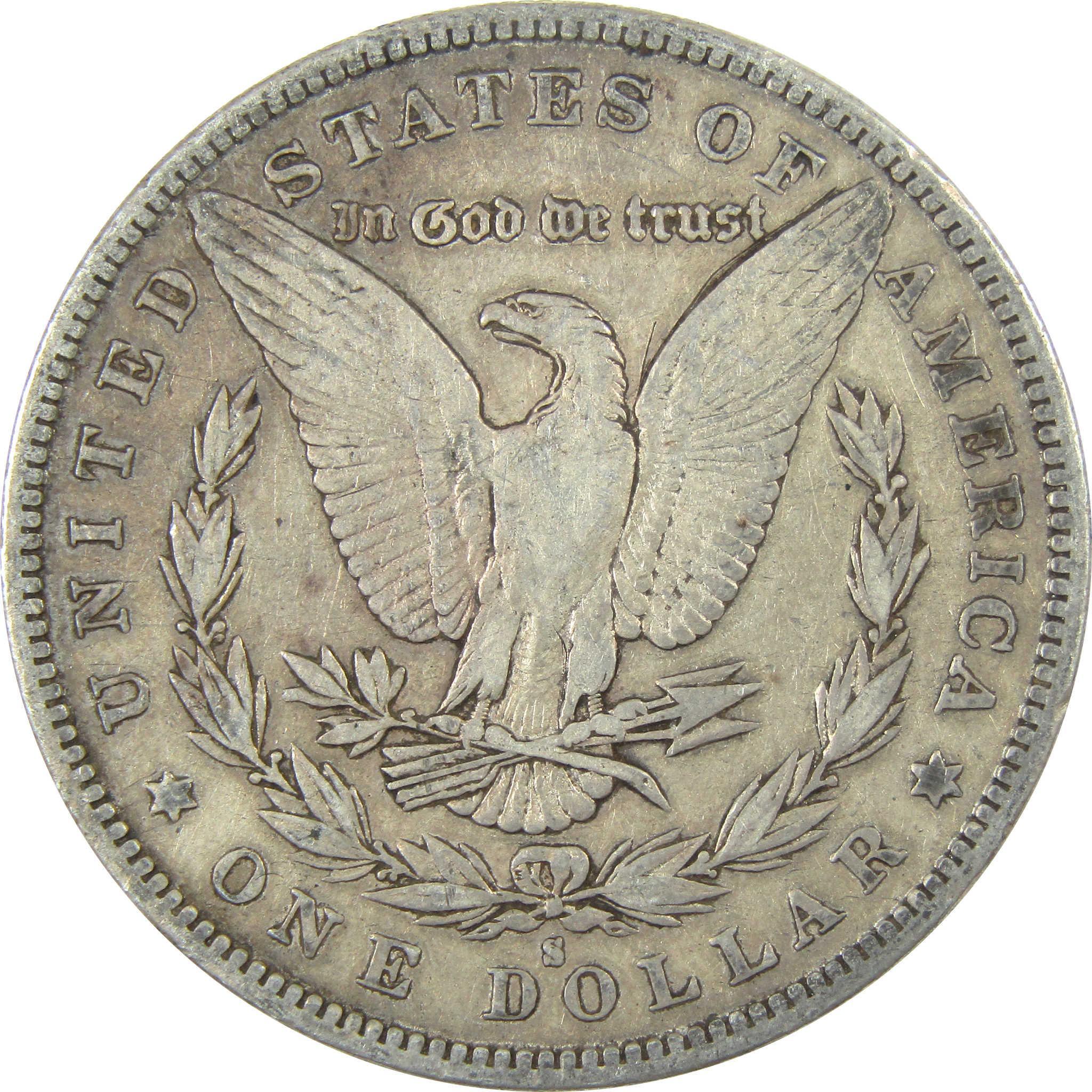 1885 S Morgan Silver Dollar VF Very Fine Details $1 Coin SKU:I24748 - Morgan coin - Morgan silver dollar - Morgan silver dollar for sale - Profile Coins & Collectibles