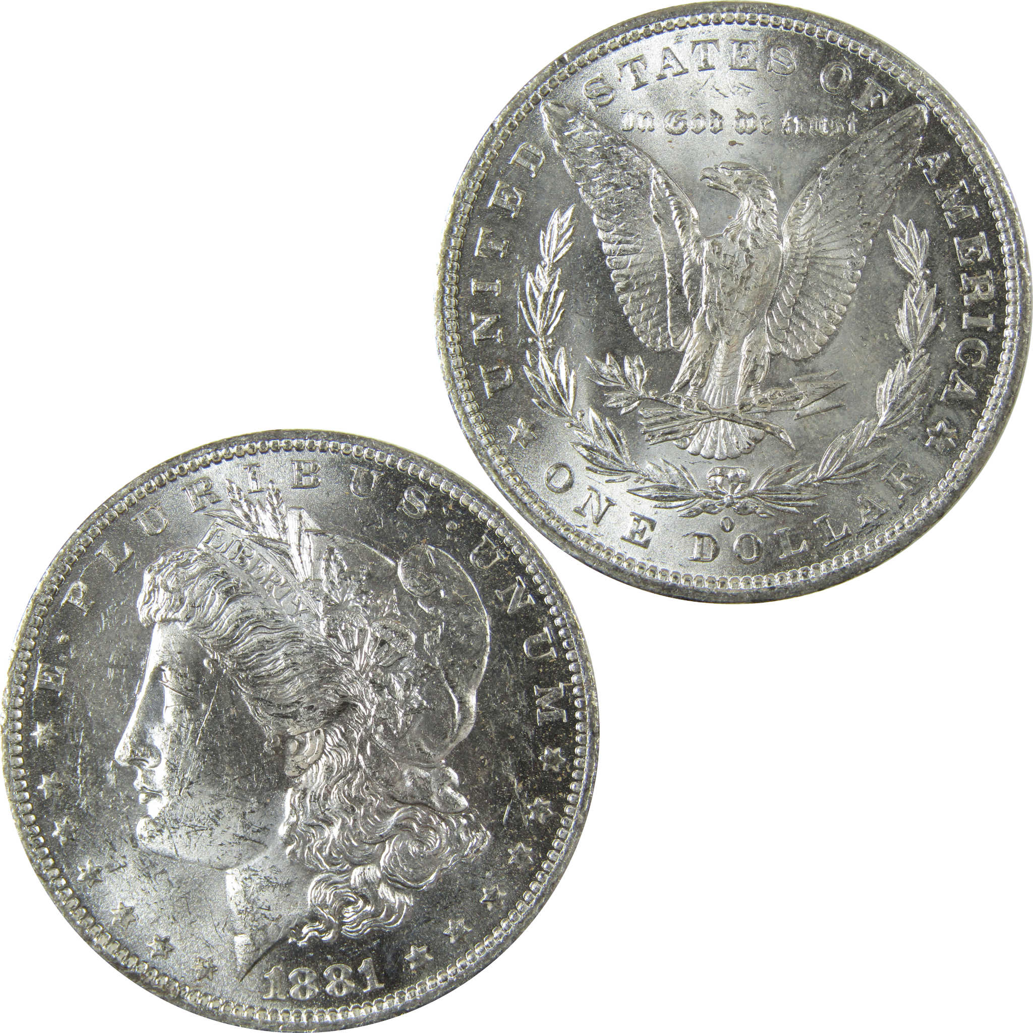 1881 O Morgan Silver Dollar Uncirculated Mint State $1 Coin SKU:I27722