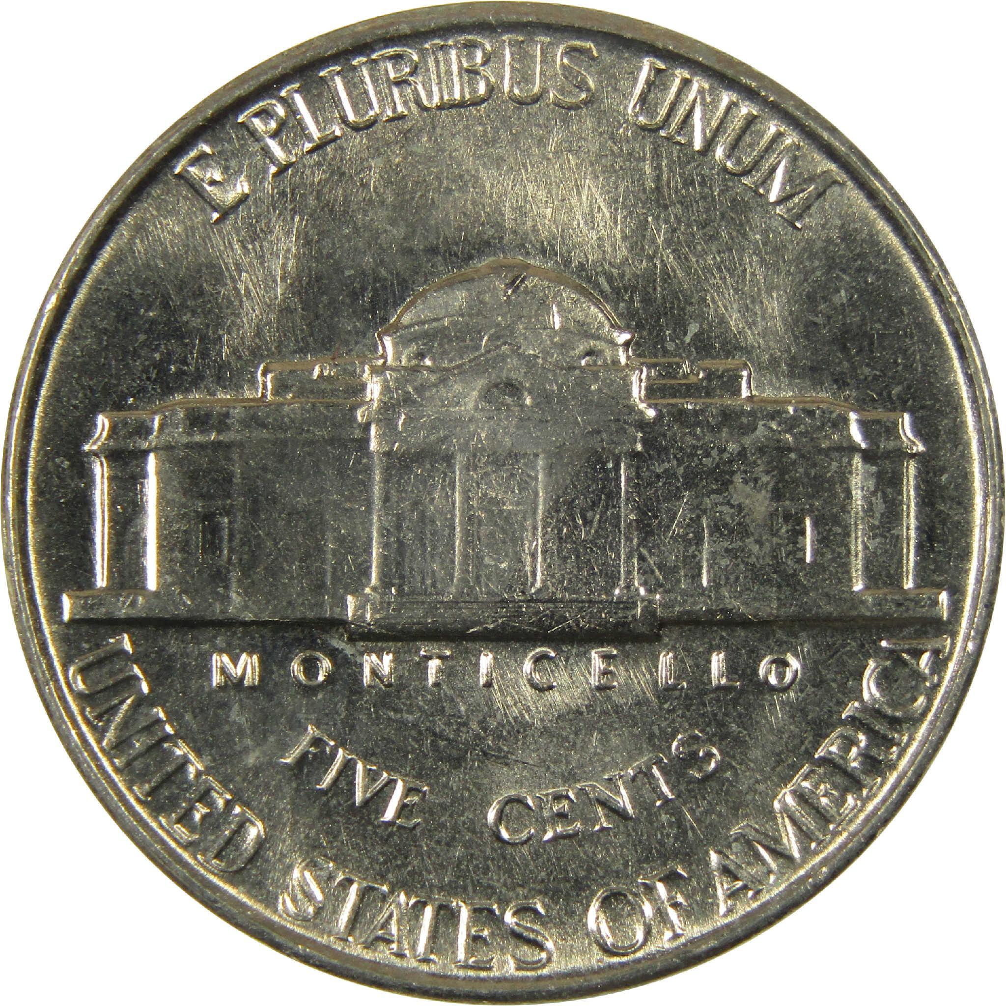 1956 Jefferson Nickel Uncirculated Mint State 5c Coin Collectible
