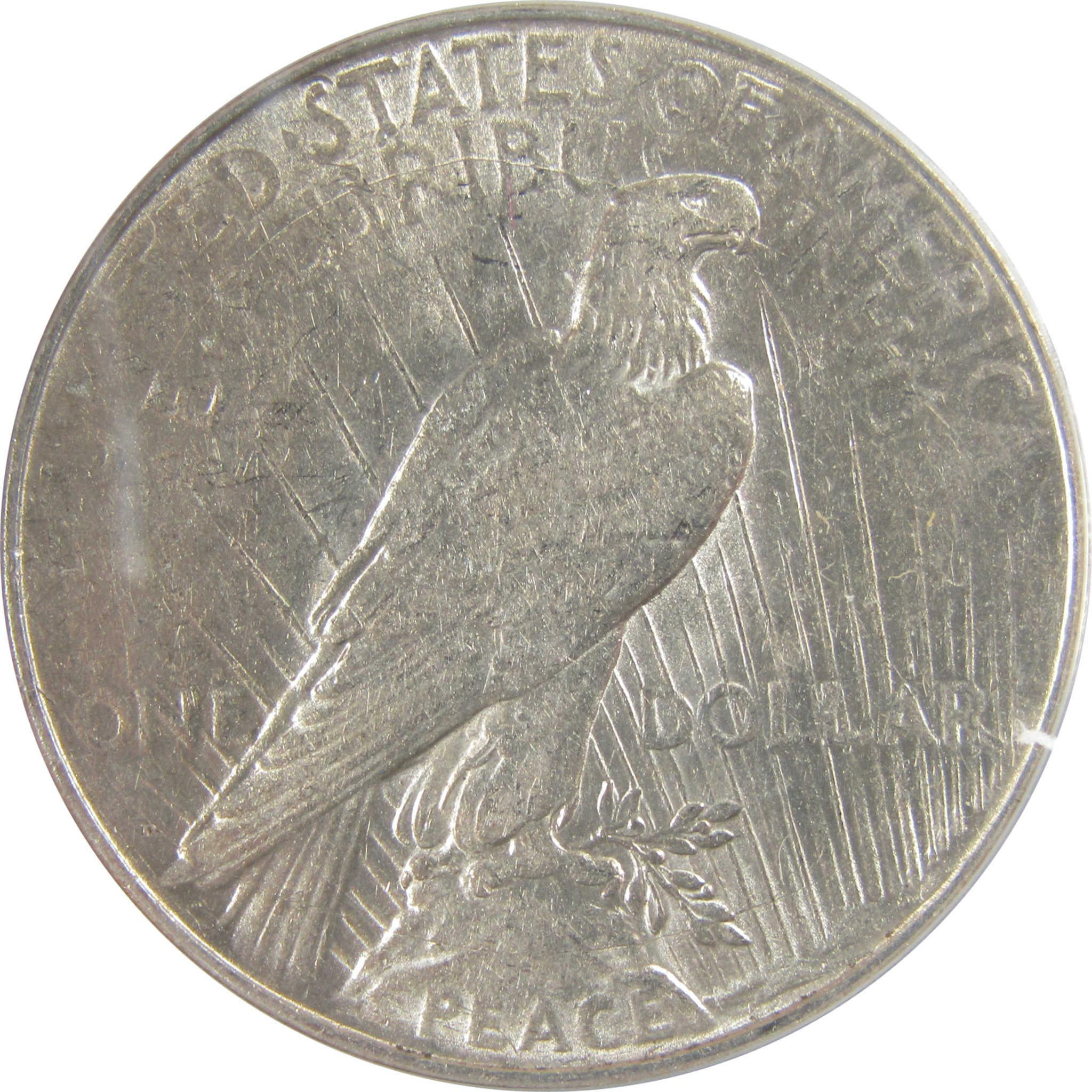 1923 D Peace Silver Dollar AU 53 ANACS $1 Coin SKU:I25634