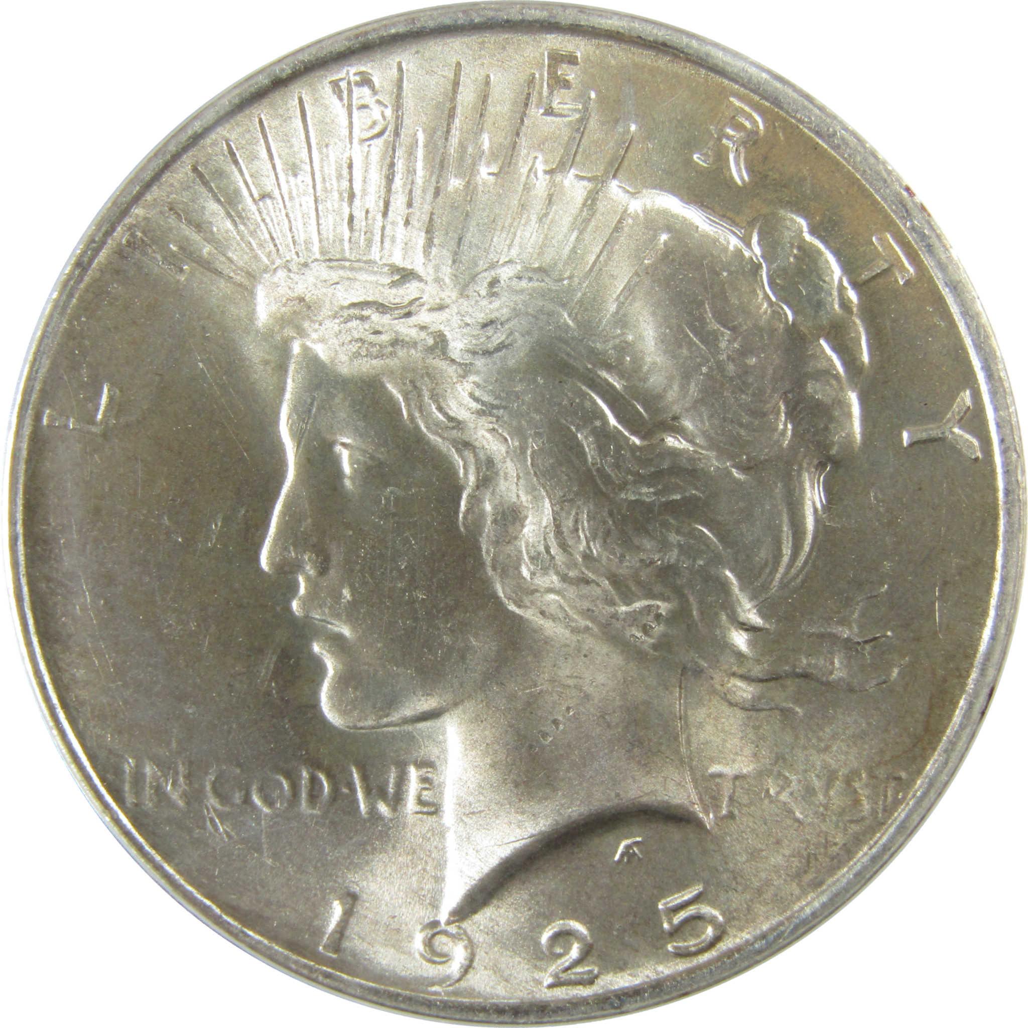 1925 Peace Silver Dollar MS 64 ANACS Uncirculated $1 CoinSKU:I28073