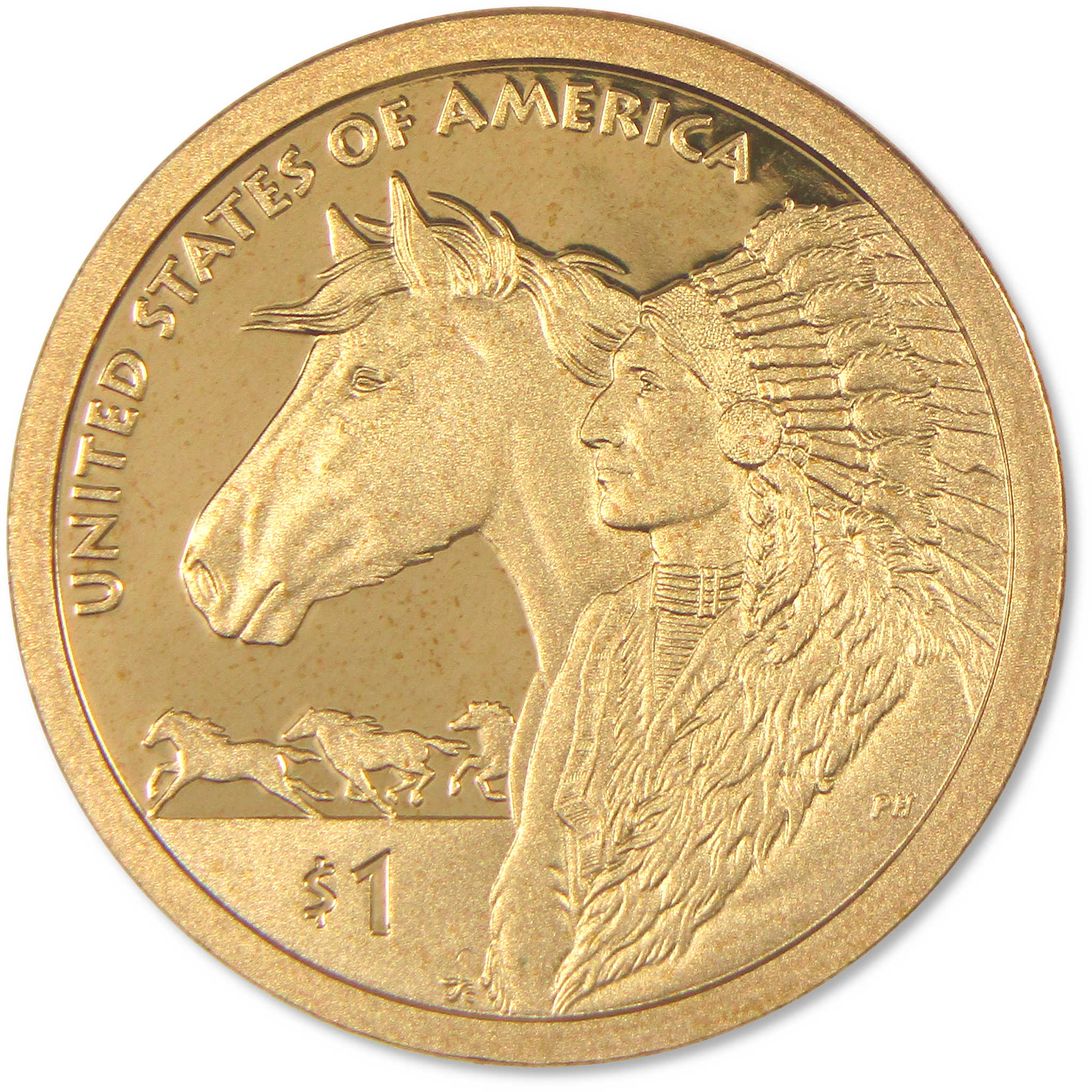 2012 S Trade Routes Native American Dollar Choice Proof $1 Coin