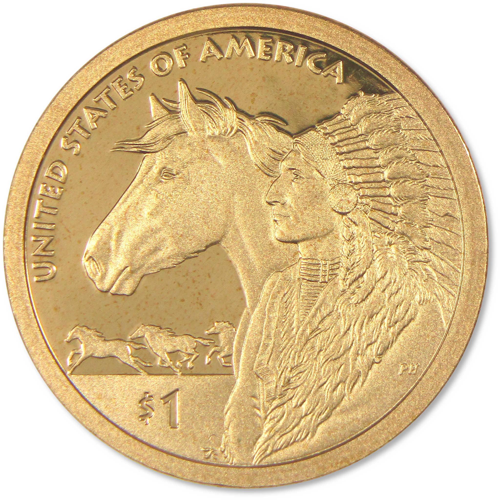 2012 S Trade Routes Native American Dollar Choice Proof $1 Coin