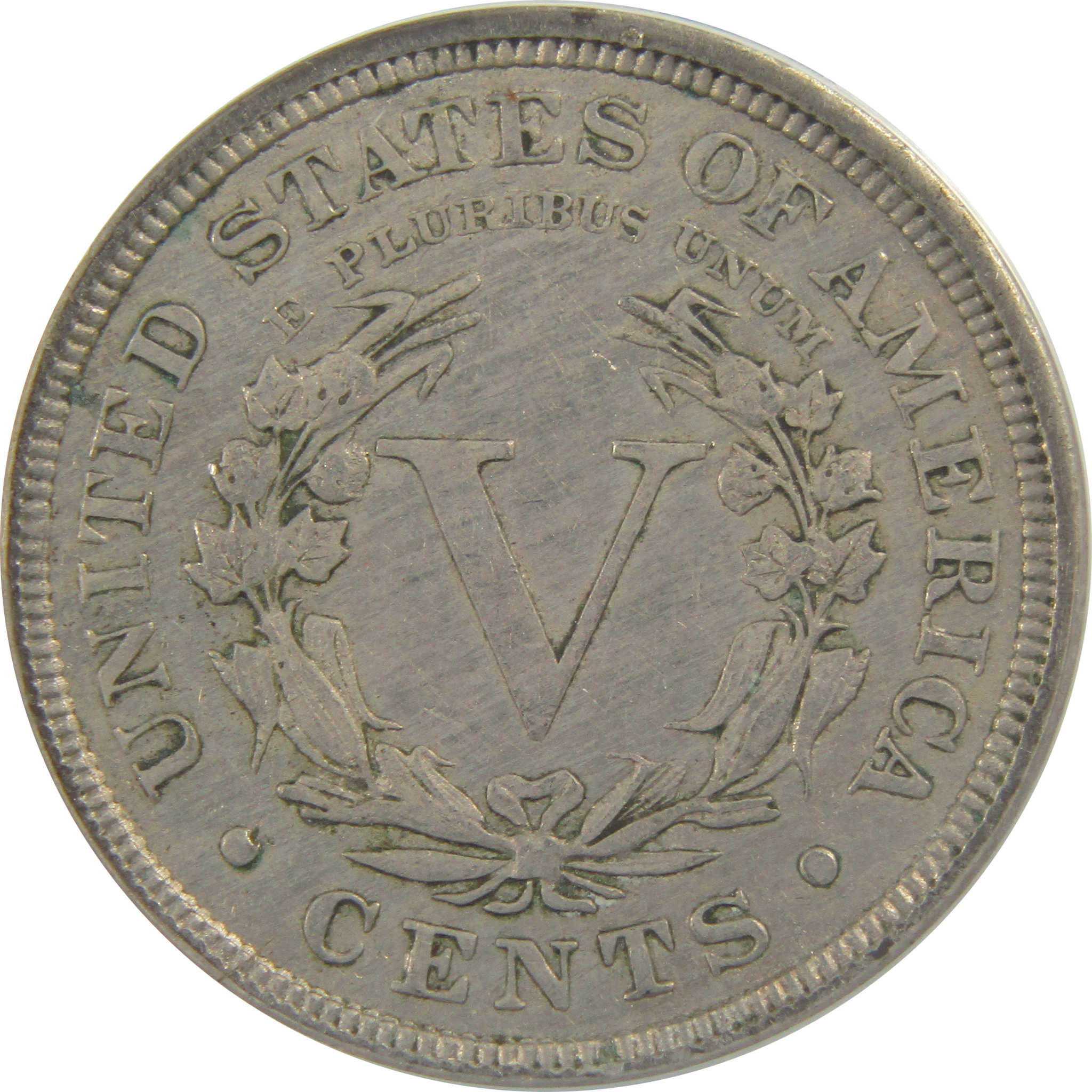 1892 Liberty Head V Nickel EF 45 Details ANACS 5c Coin SKU:I22316