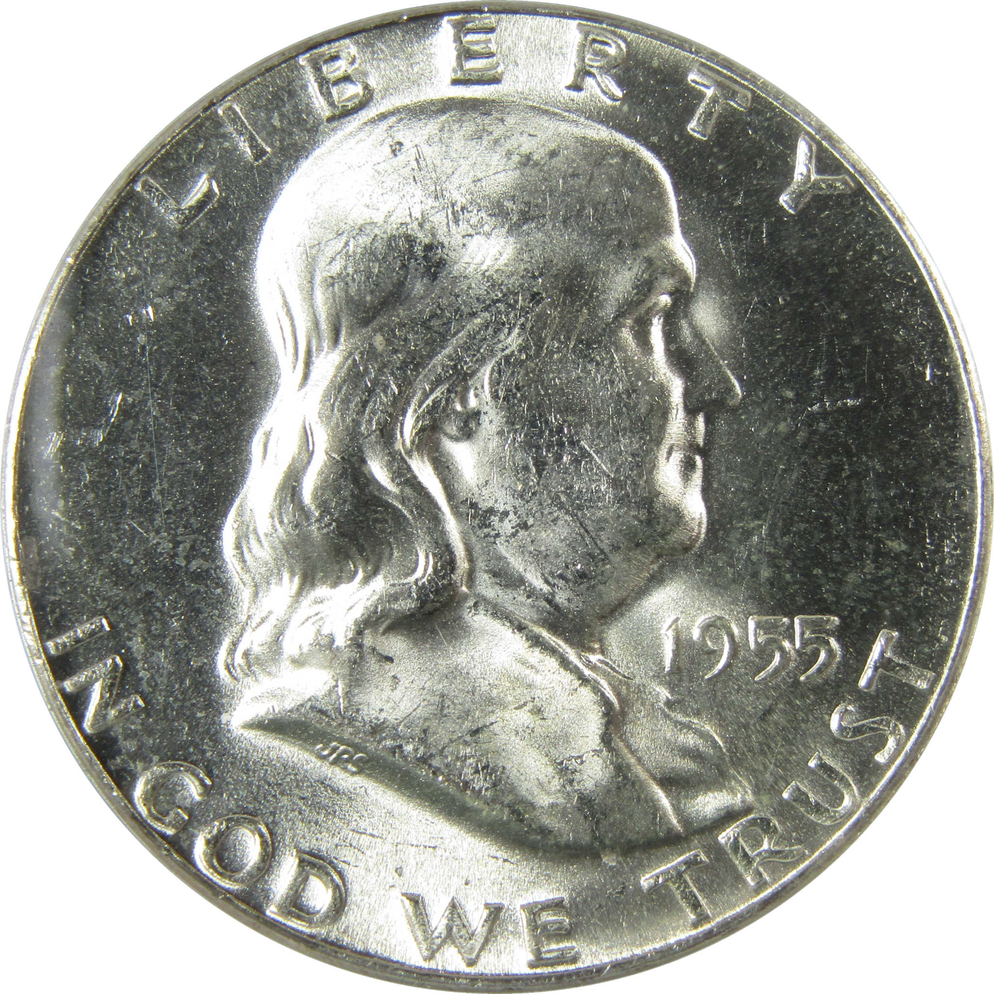 1955 Franklin Silver Half Dollar MS 64 PCGS Uncirculated SKU:CP1546
