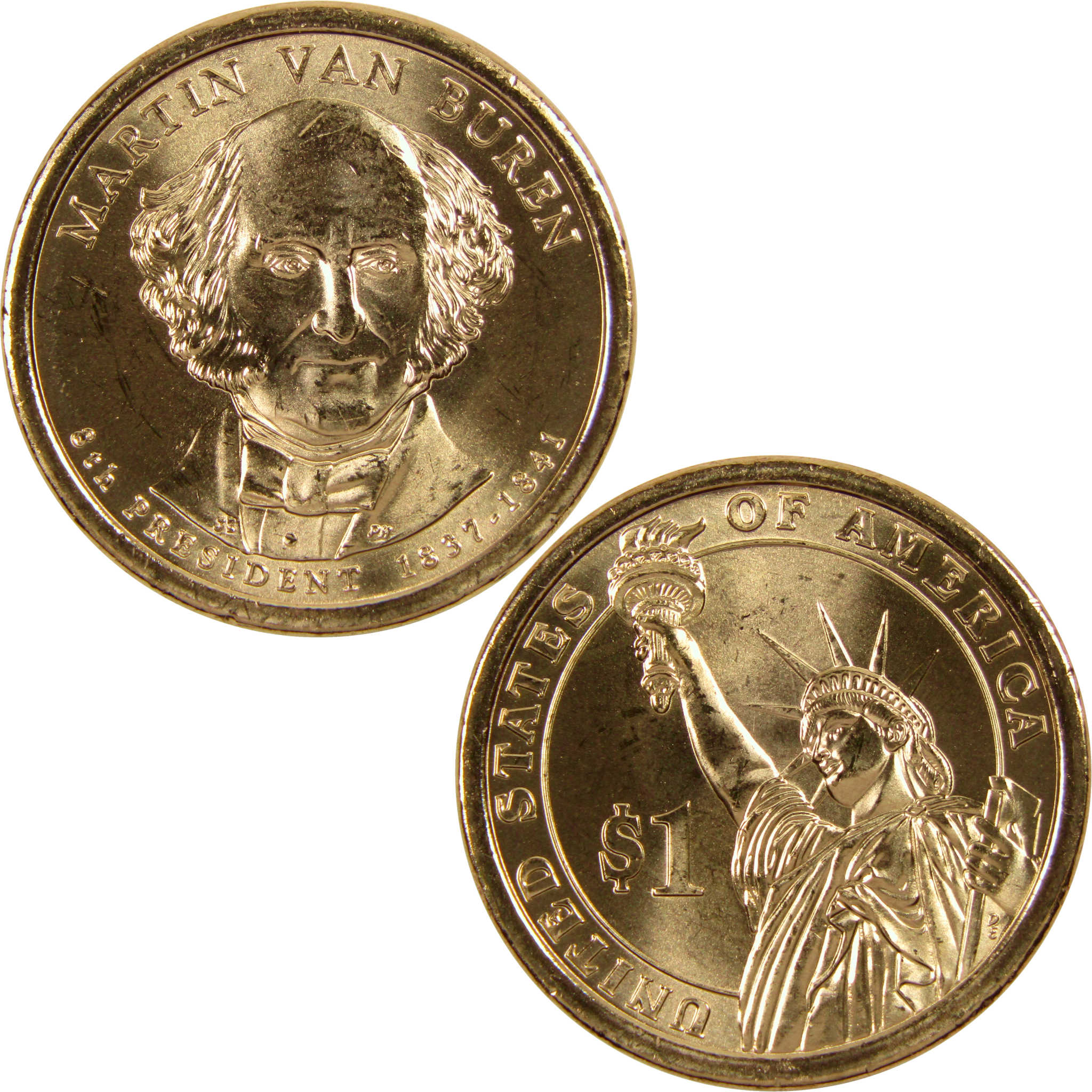 2008 P Martin Van Buren Presidential Dollar BU Uncirculated $1 Coin