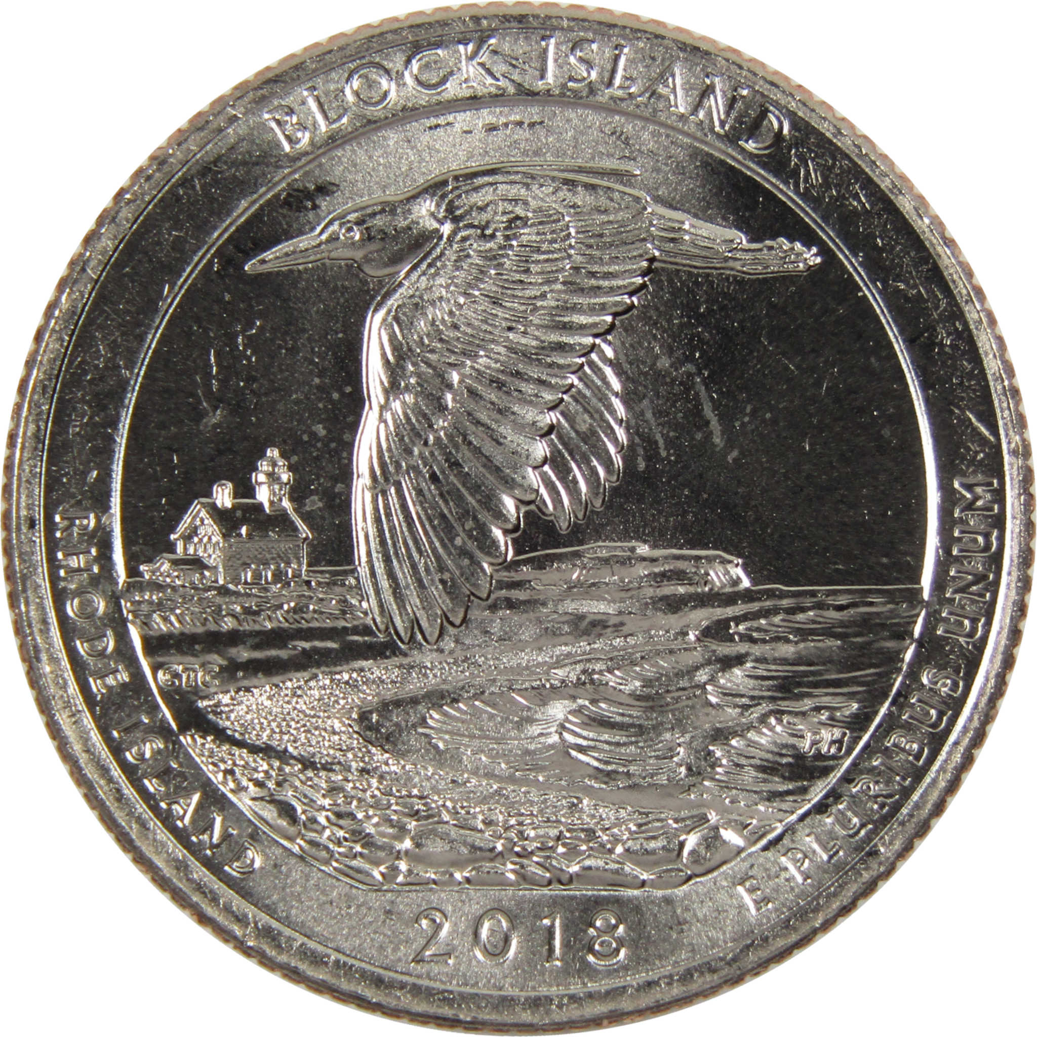 2018 D Block Island NWR National Park Quarter BU Uncirculated Clad