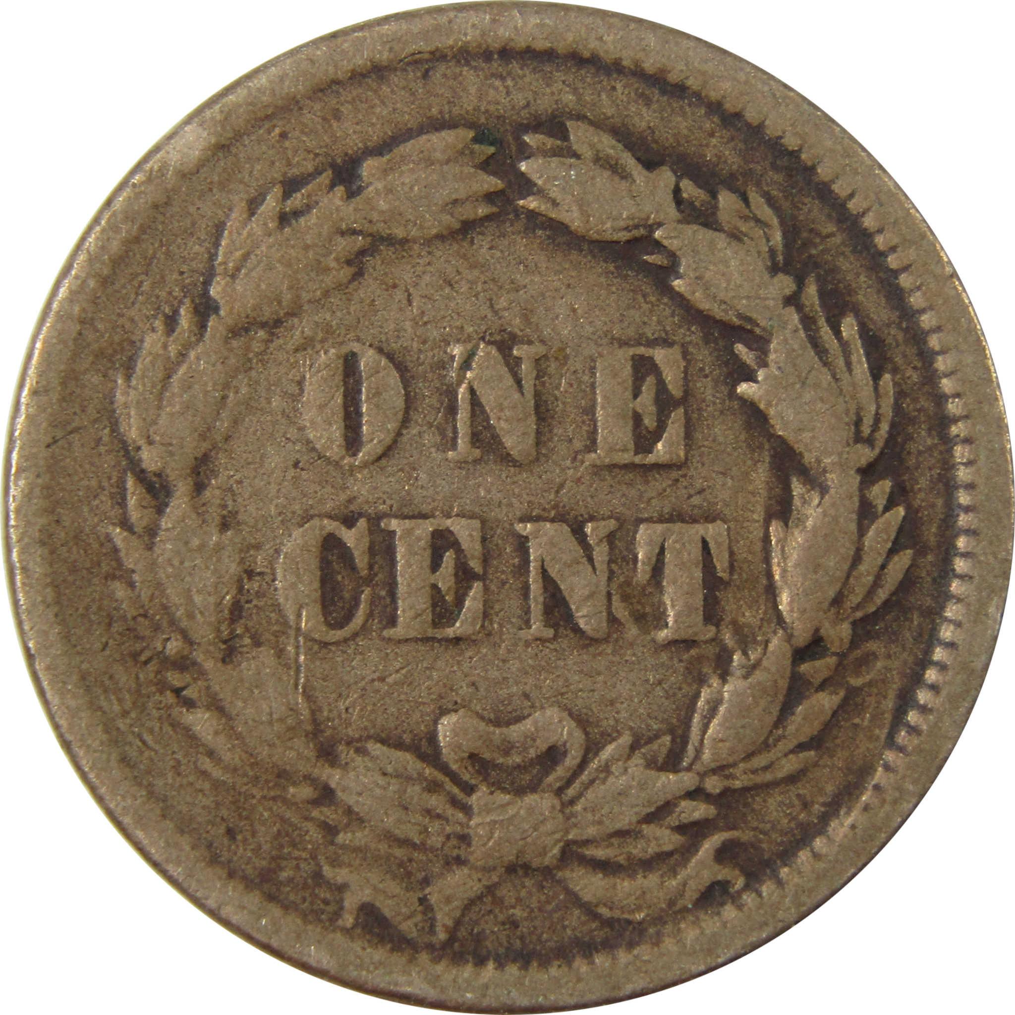 1859 Indian Head Cent F Fine Penny 1c Coin Collectible SKU:CP1261