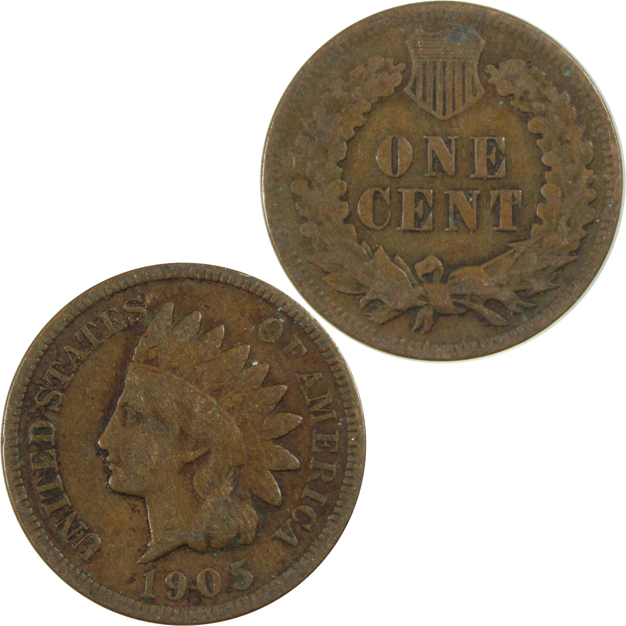 1905 Indian Head Cent VG Very Good Penny 1c Coin SKU:I27022