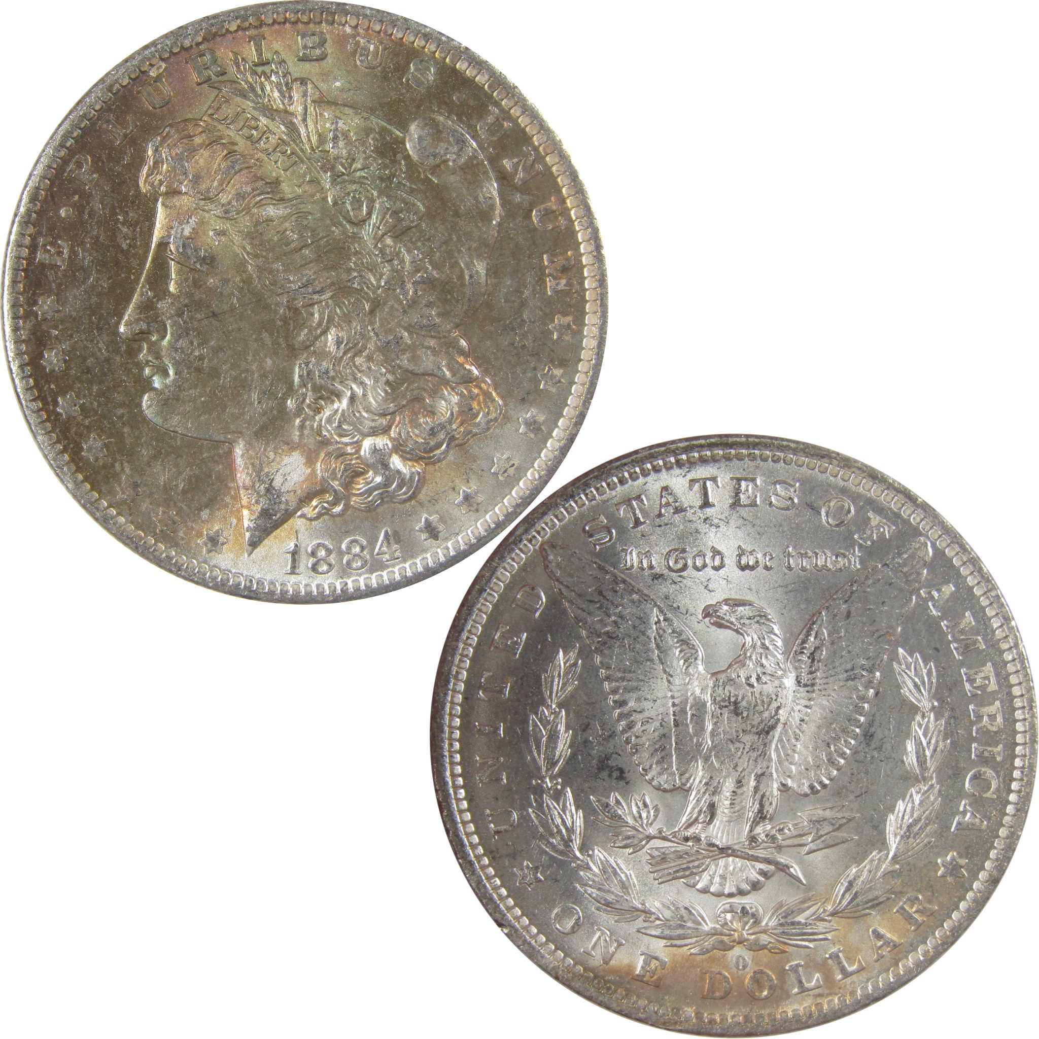 1884 O Morgan Silver Dollar BU Choice Uncirculated Toned SKU:I24197