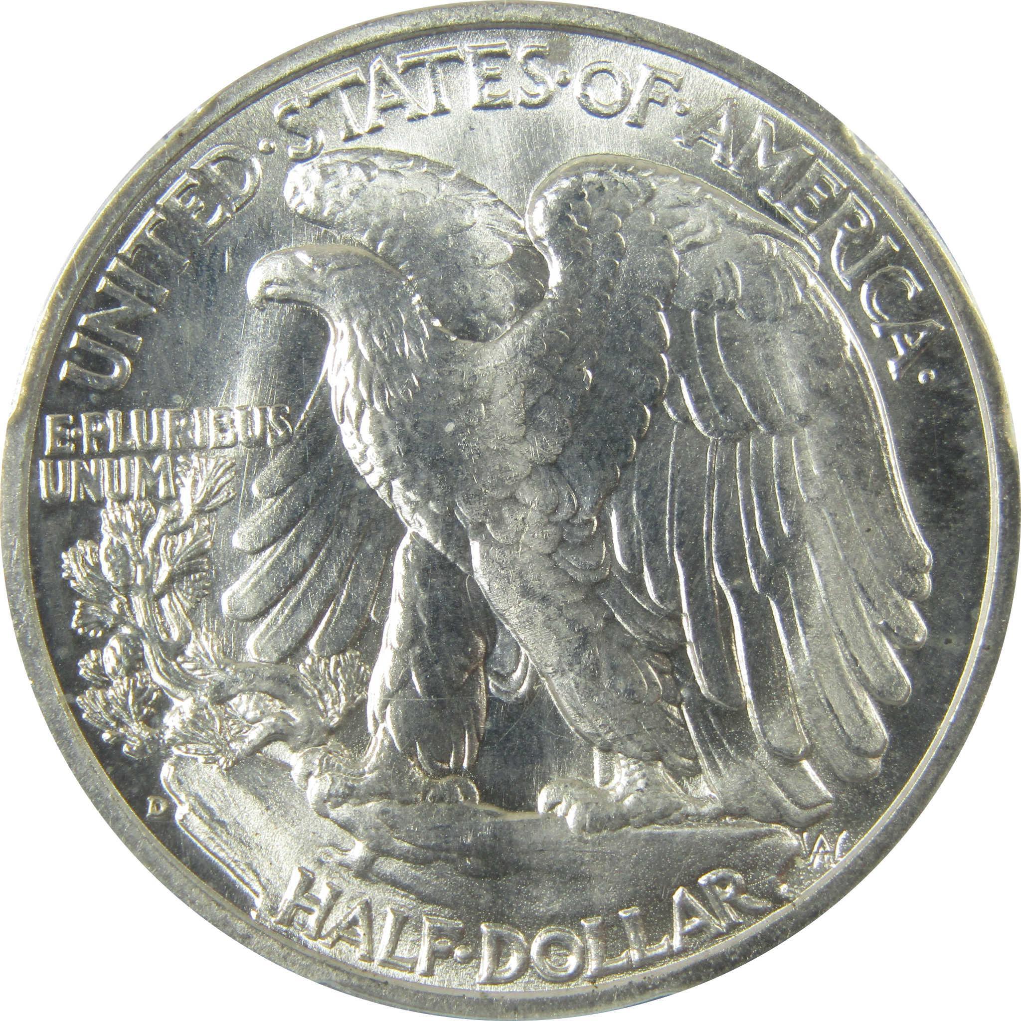 1941 D Liberty Walking Silver 50cMS 66 PCGS Uncirculated SKU:CP1419