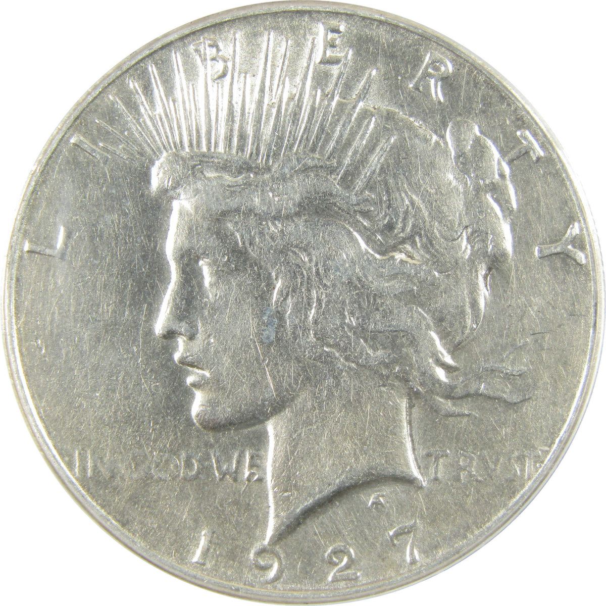 1927 S Peace Silver Dollar EF 45 Details ANACS $1 Coin SKU:I28583
