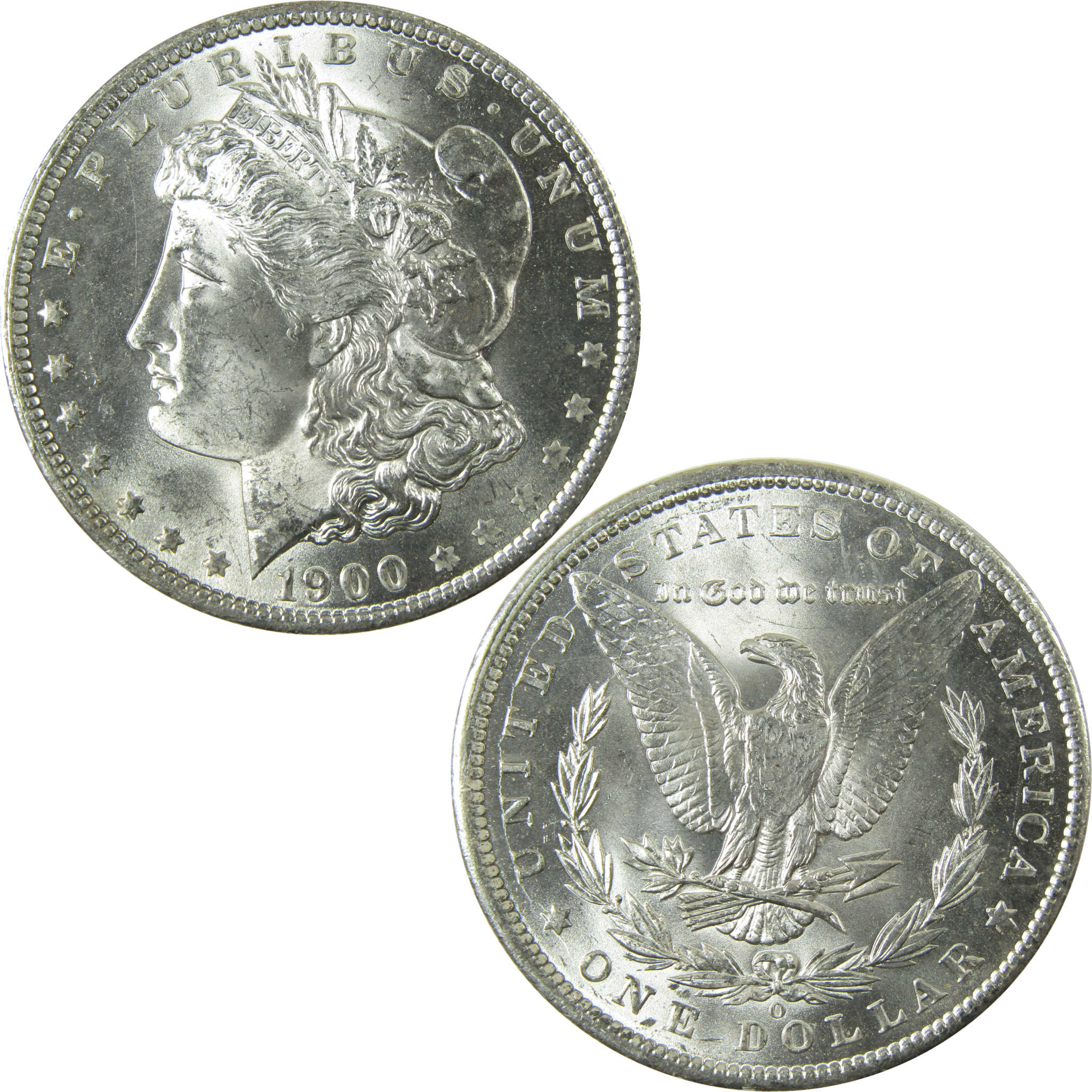 1900 O Morgan Silver Dollar Uncirculated Mint State $1 Coin SKU:I28369