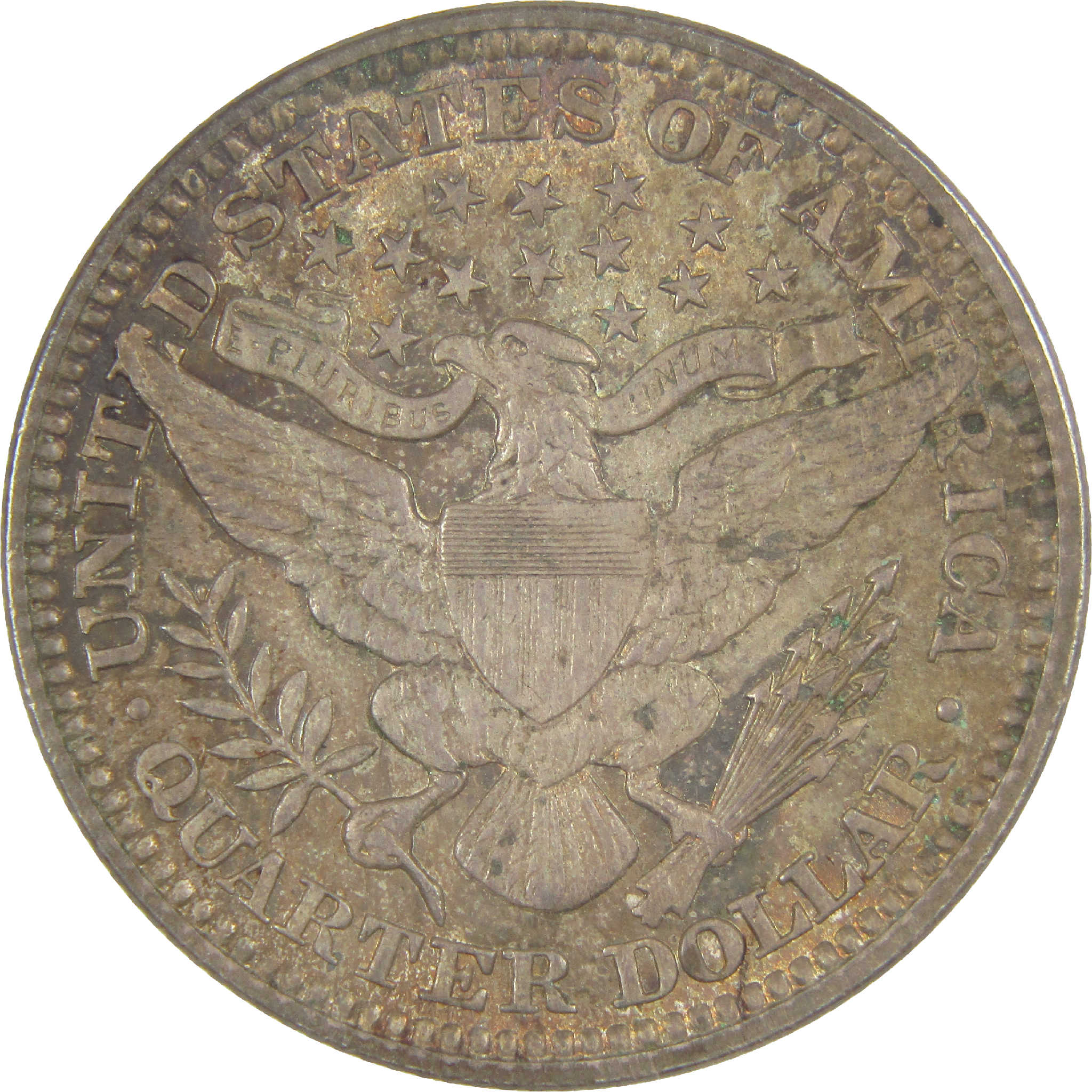 1914 Barber Quarter AU About Uncirculated Silver 25c Coin