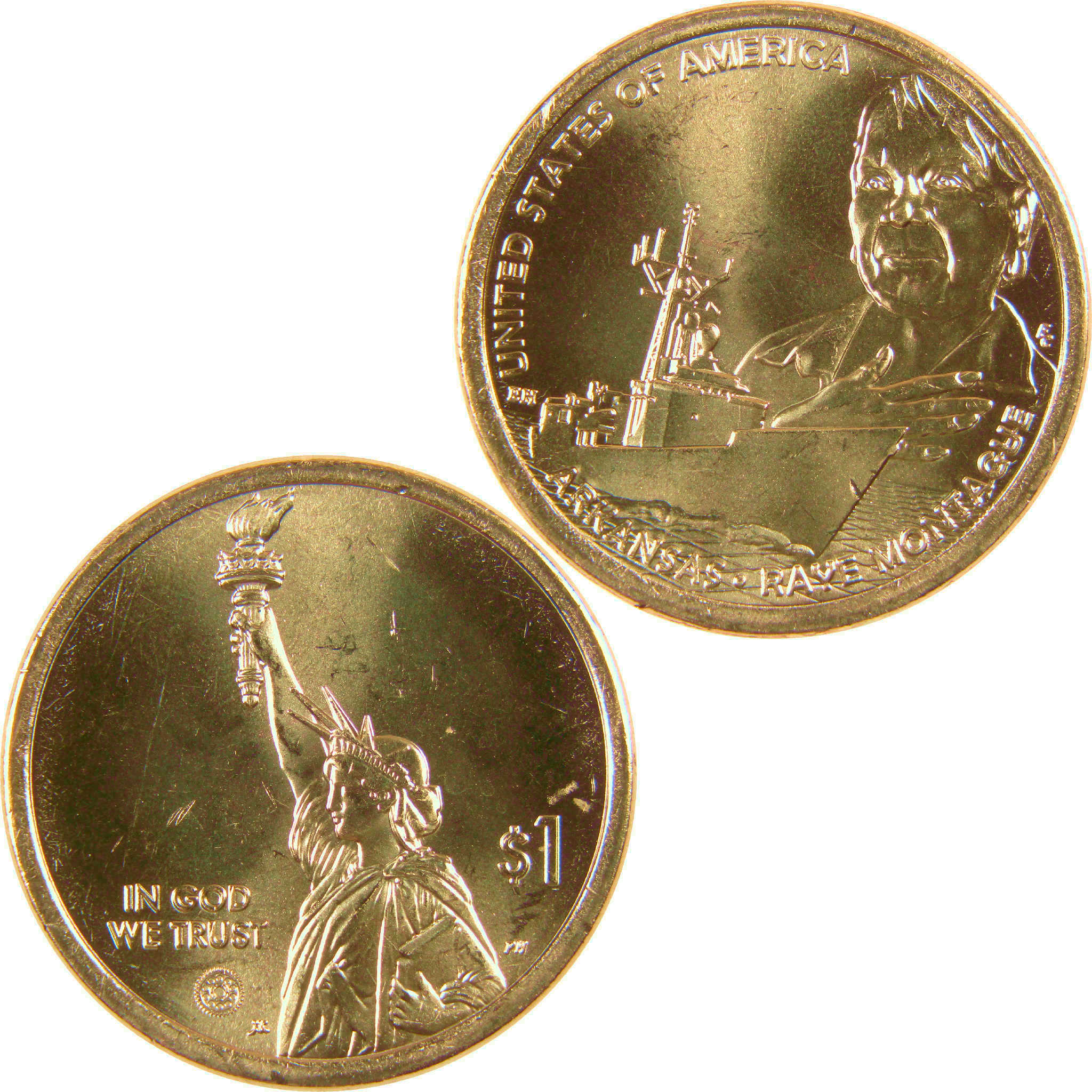 2025 P Arkansas Raye Montague American Innovation Dollar Uncirculated