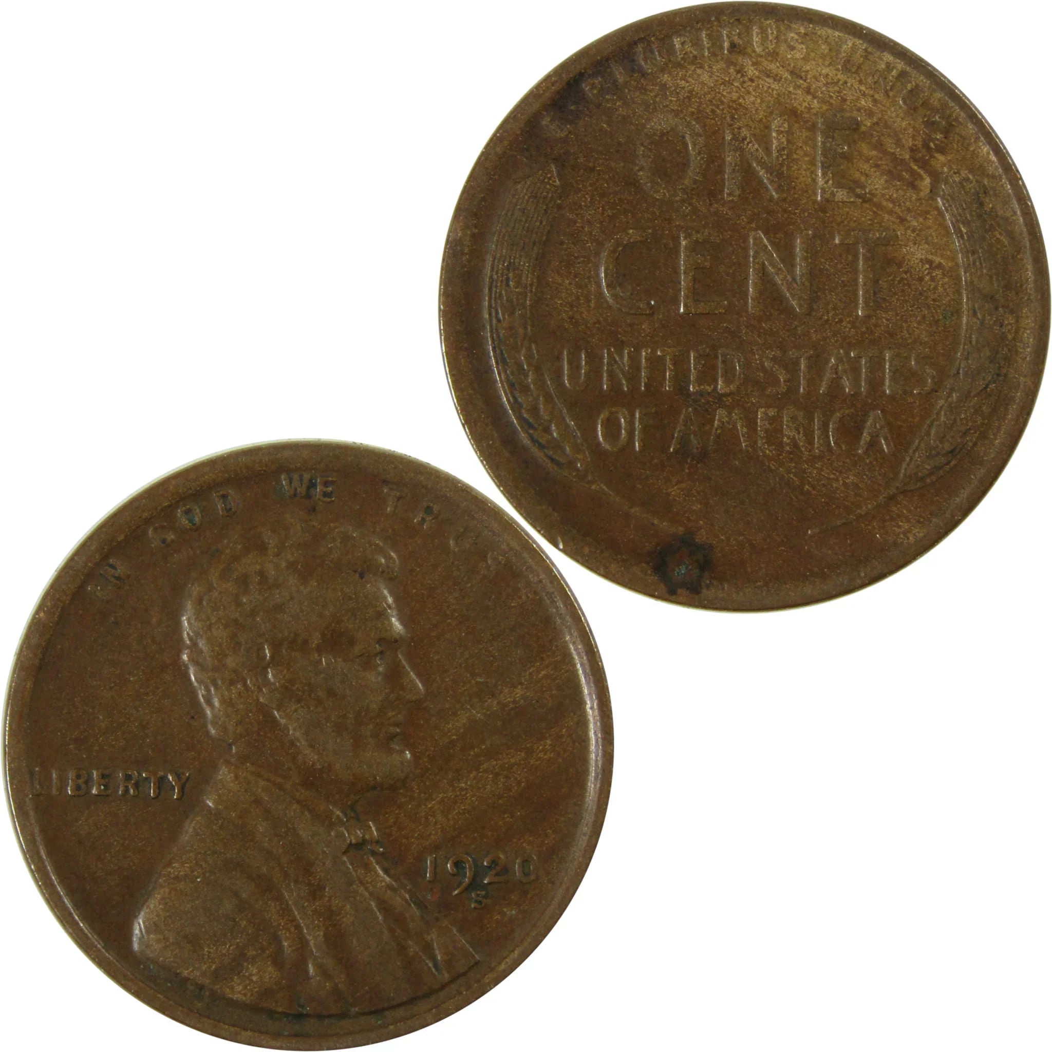 1920 S Lincoln Wheat Cent VF Very Fine Penny 1c Coin SKU:I26655