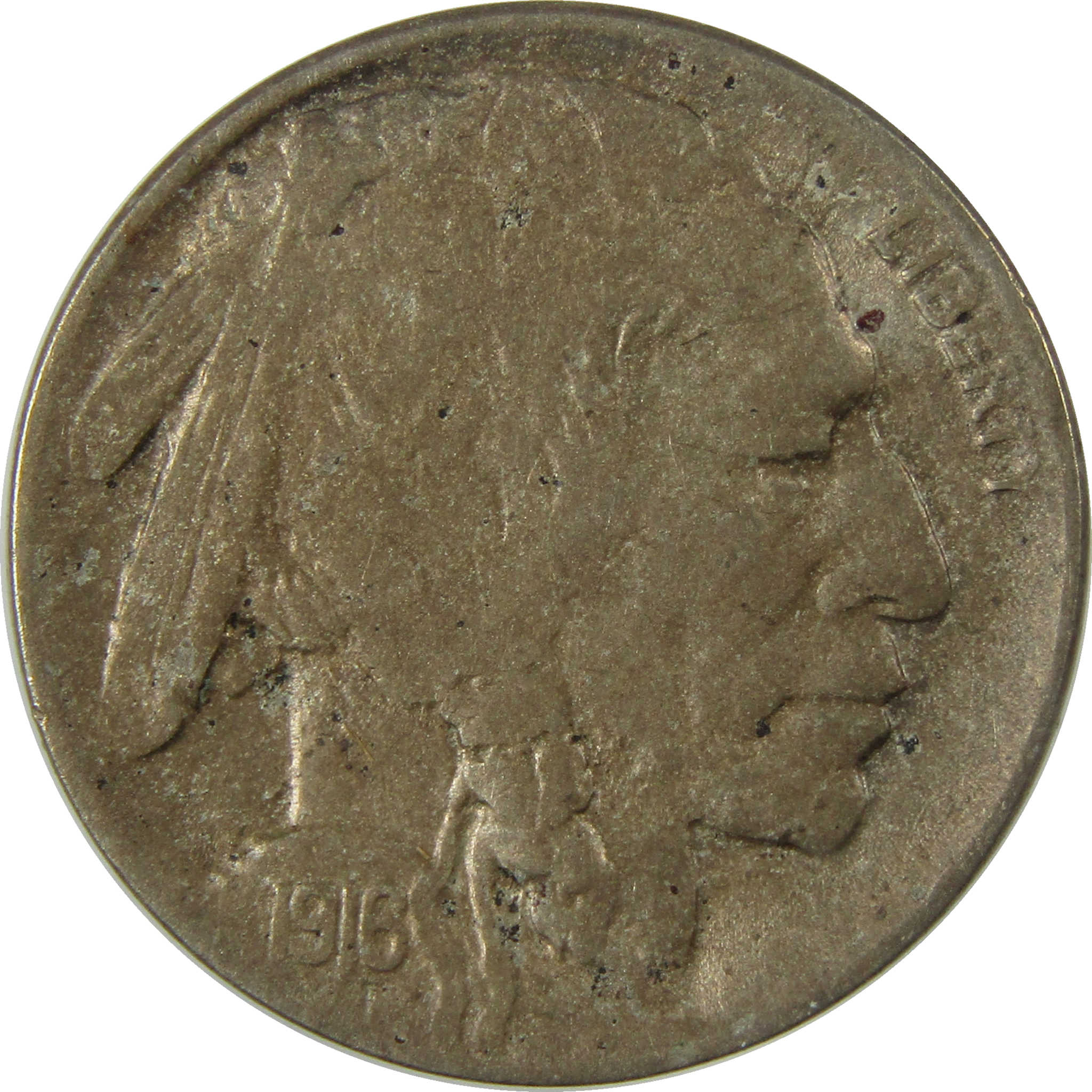 1916 D Indian Head Buffalo Nickel XF EF Extremely Fine Coin SKU:I28245