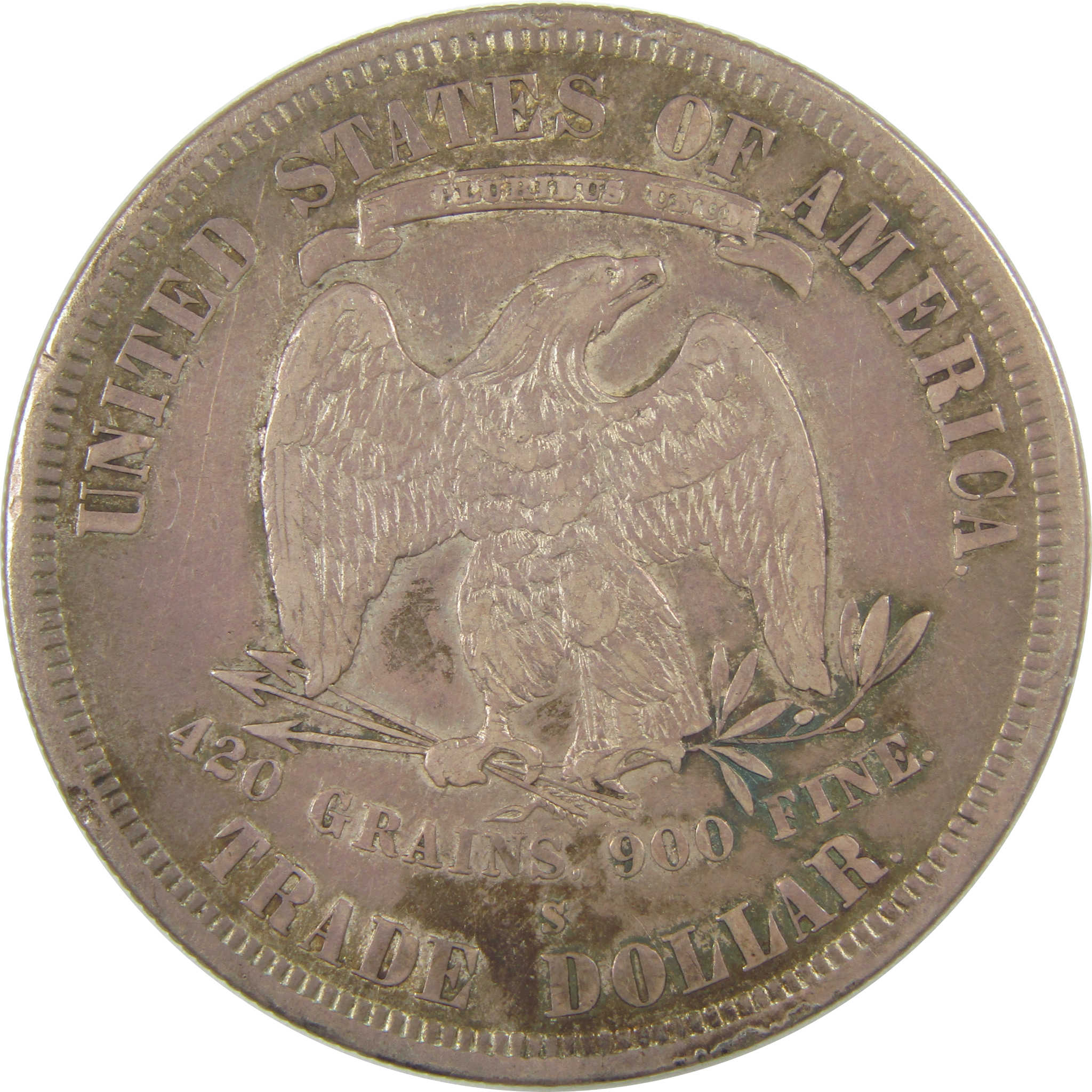 1877 S Trade Dollar XF EF Extremely Fine Silver $1 Coin SKU:I22435
