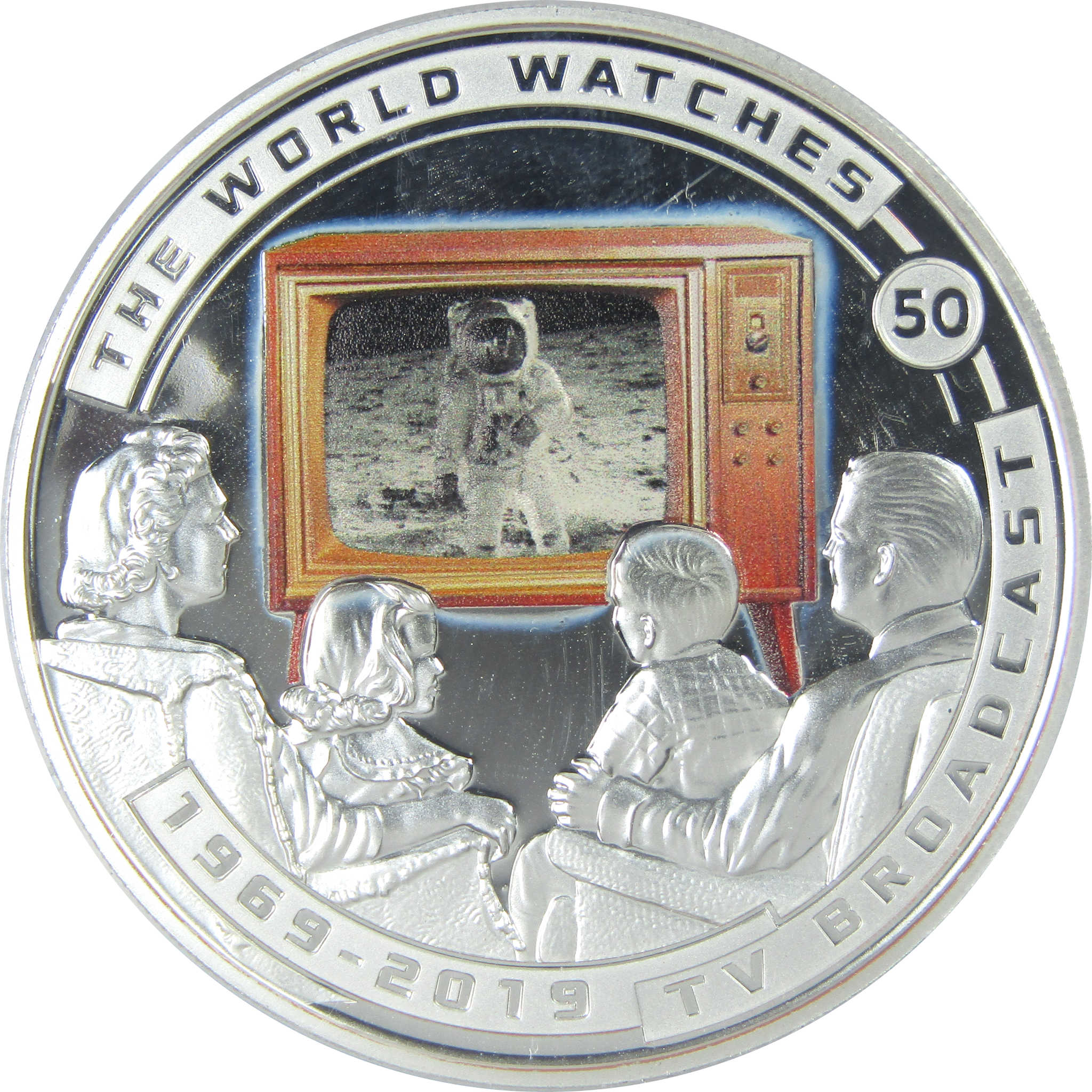 50th Anniversary of Moon Landing The World Watches Proof 2019